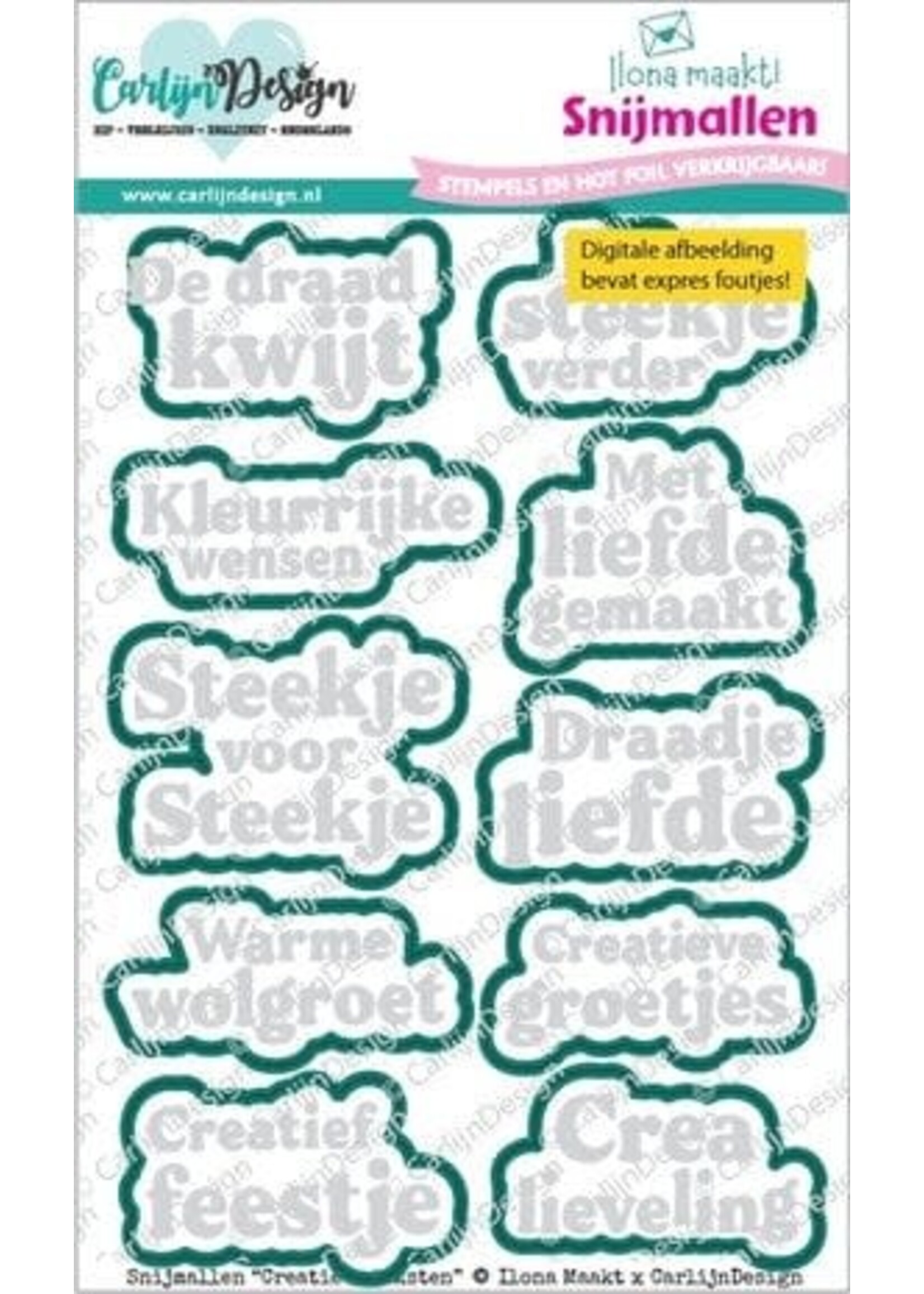 Snijmallen Creatieve Teksten (CDSN-0354)