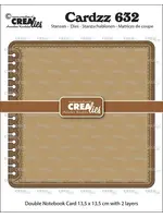 Cardzz Stansen Dubbele Kaart Notebook 13,5x13,5cm met Afgeronde Hoeken (CLCZ632)
