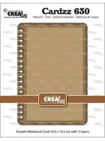 Cardzz Stansen Dubbele Kaart Notebook 10,5x14,5cm met Afgeronde Hoeken (CLCZ630)
