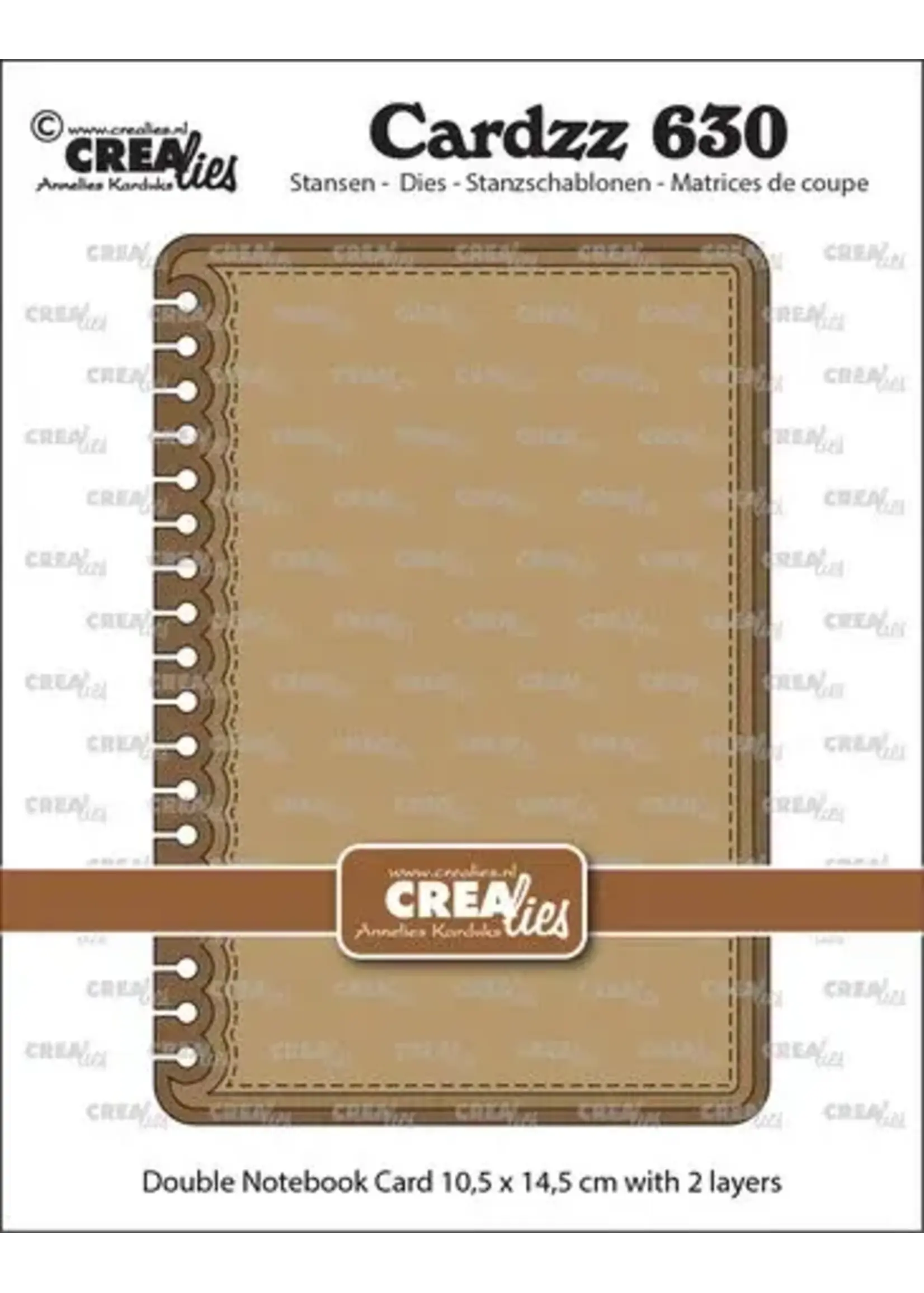 Cardzz Stansen Dubbele Kaart Notebook 10,5x14,5cm met Afgeronde Hoeken (CLCZ630)