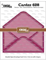 Cardzz Stansen Dubbele Kaart Open Envelop (CLCZ628) 13,5 x 13,5 cm