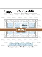 Cardzz Stansen Mini Slimline Postzegelvel Xanne met 8 Rechthoeken (CLCZ464)