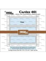 Cardzz Stansen Vierkant Postzegelvel Uma met 3 Rechthoeken (CLCZ461)