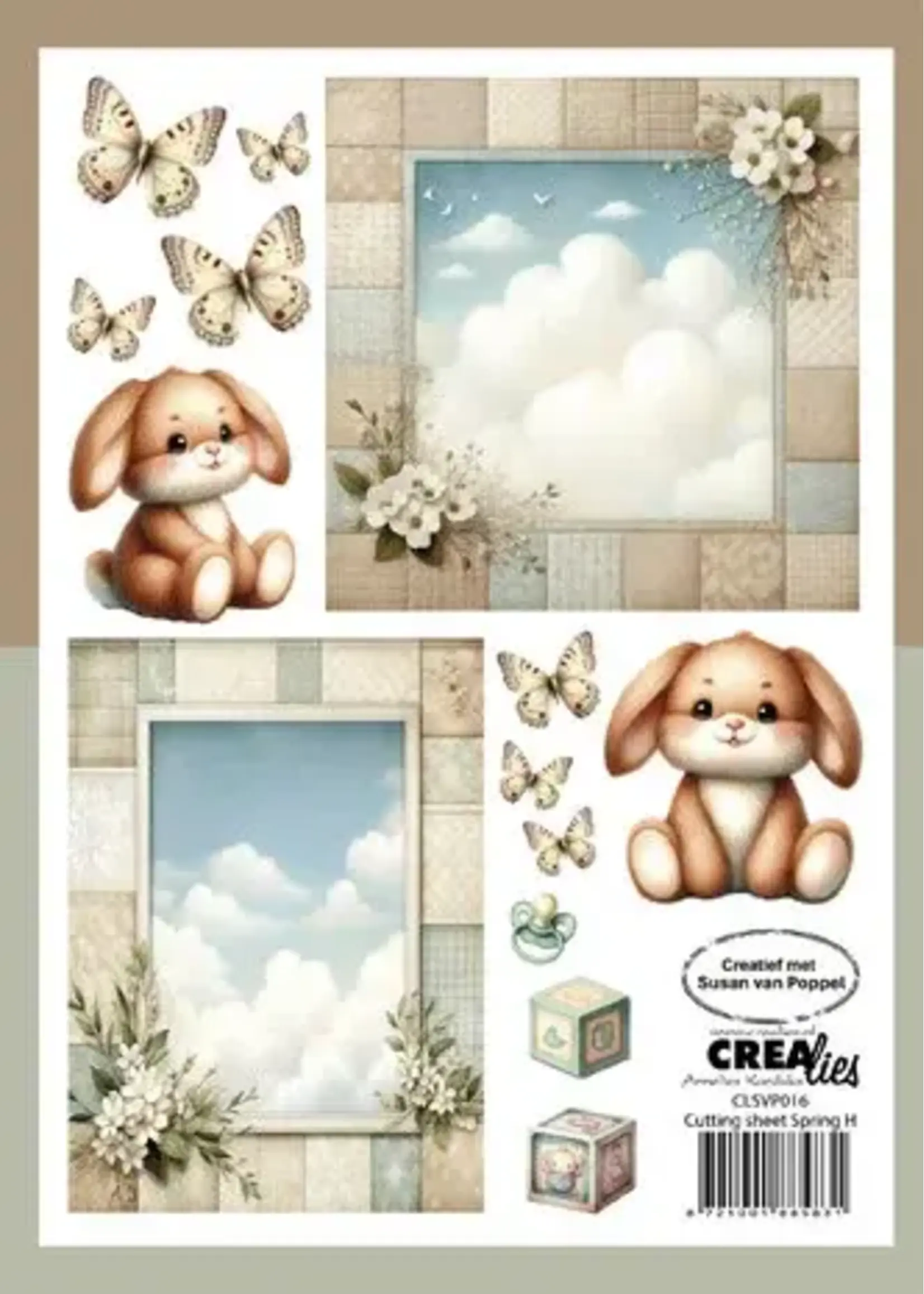 Cutting Sheets Papier Bundel Knipvellen Lente A - H (8pcs) (CLSVP902)