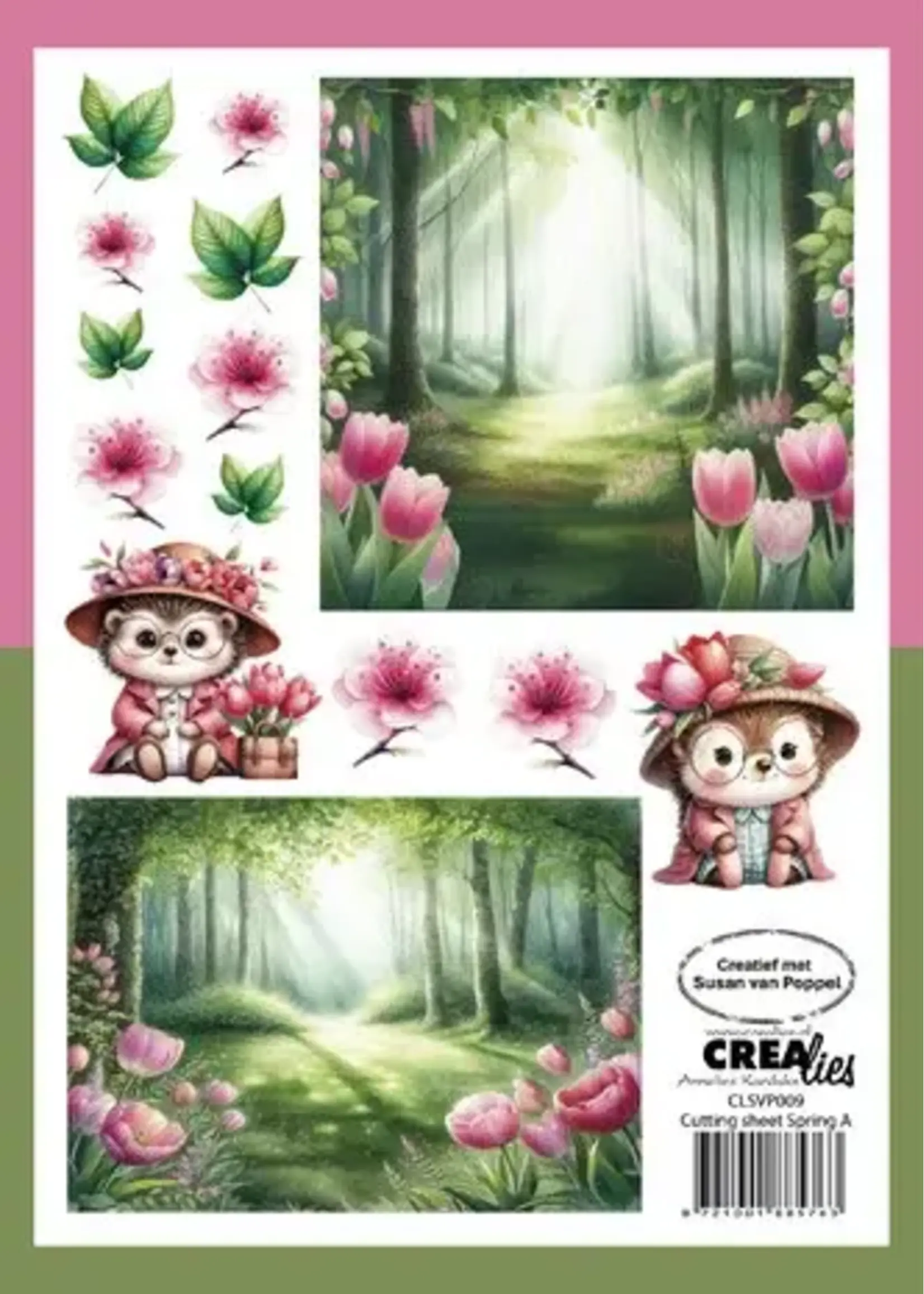 Cutting Sheets Papier Bundel Knipvellen Lente A - H (8pcs) (CLSVP902)