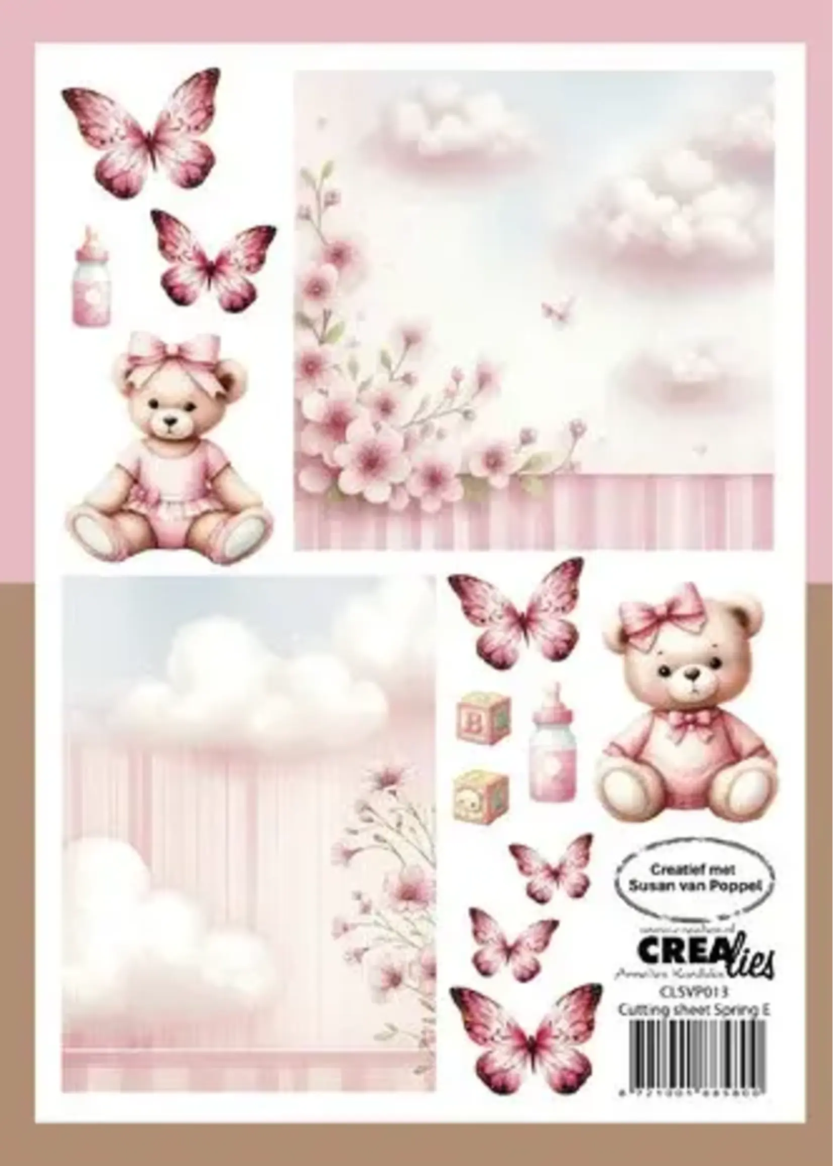 Cutting Sheets Papier Bundel Knipvellen Lente A - H (8pcs) (CLSVP902)