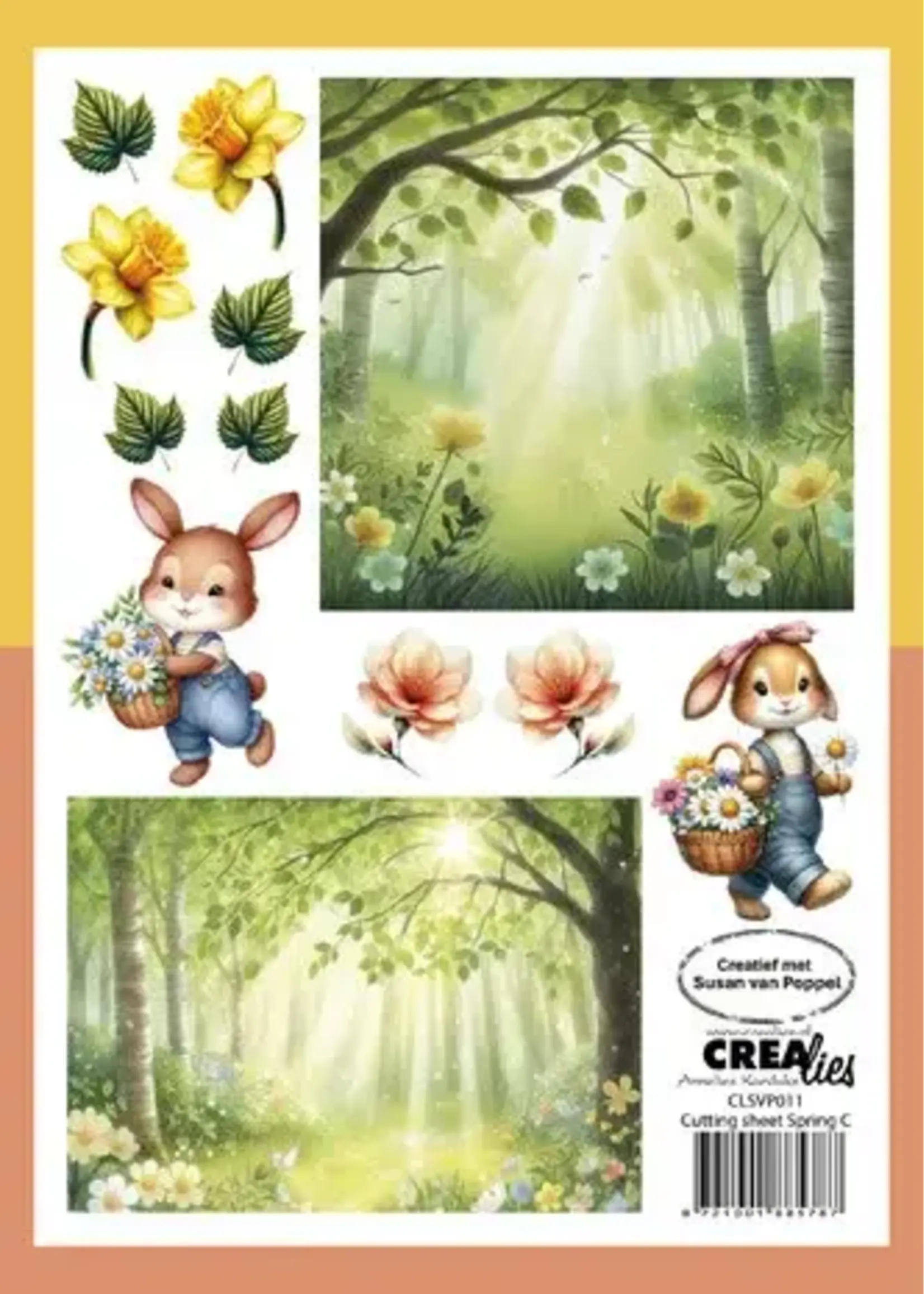 Cutting Sheets Papier Bundel Knipvellen Lente A - H (8pcs) (CLSVP902)