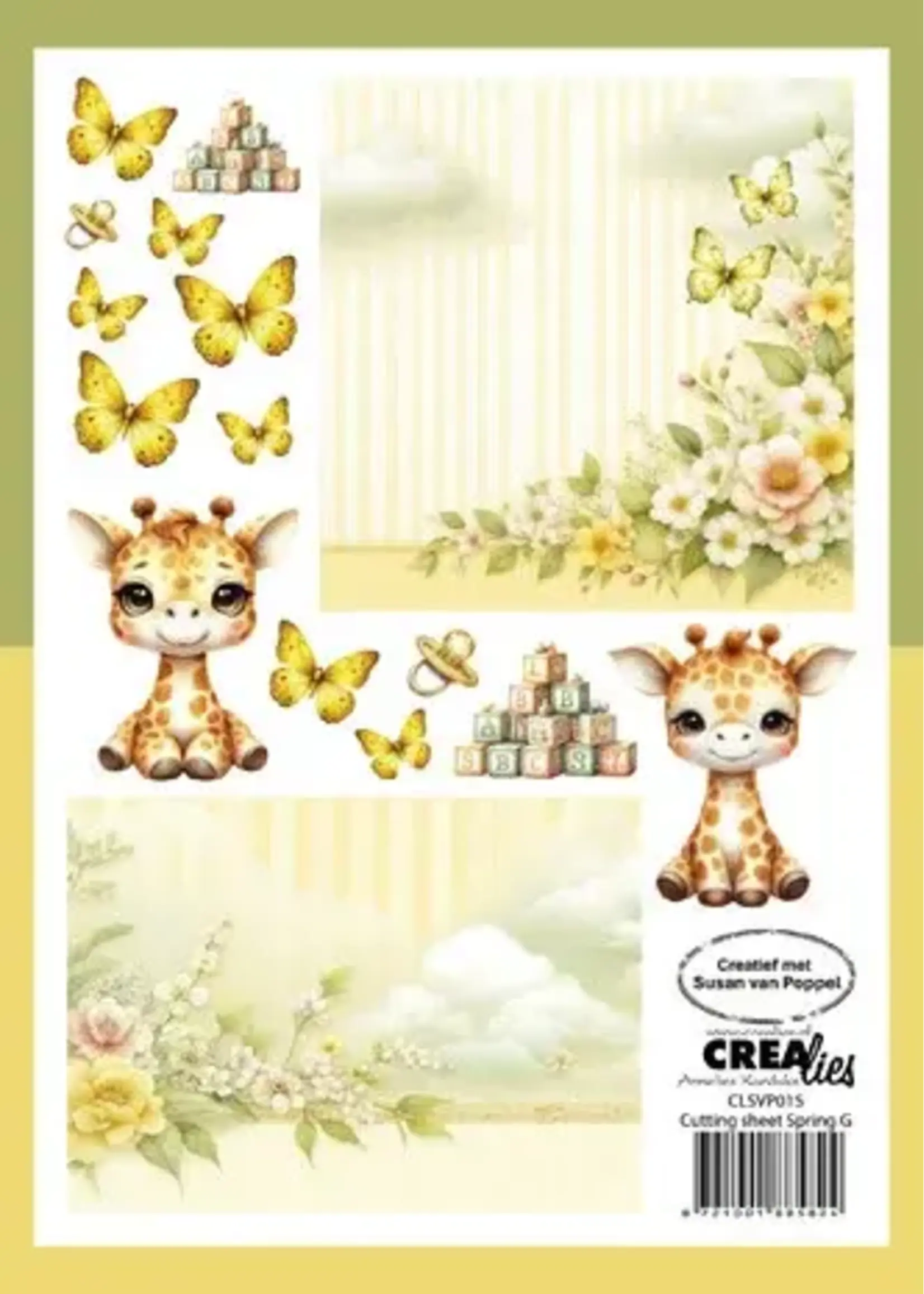 Cutting Sheets Papier Bundel Knipvellen Lente A - H (8pcs) (CLSVP902)