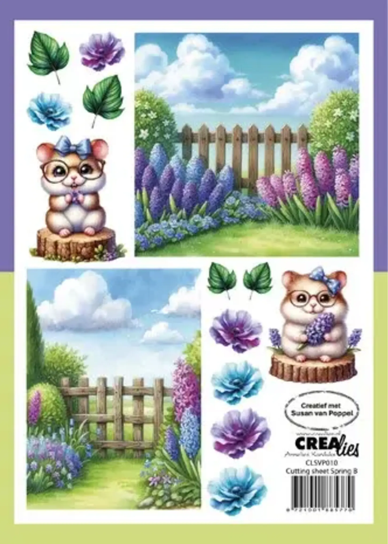 Cutting Sheets Papier Bundel Knipvellen Lente A - H (8pcs) (CLSVP902)