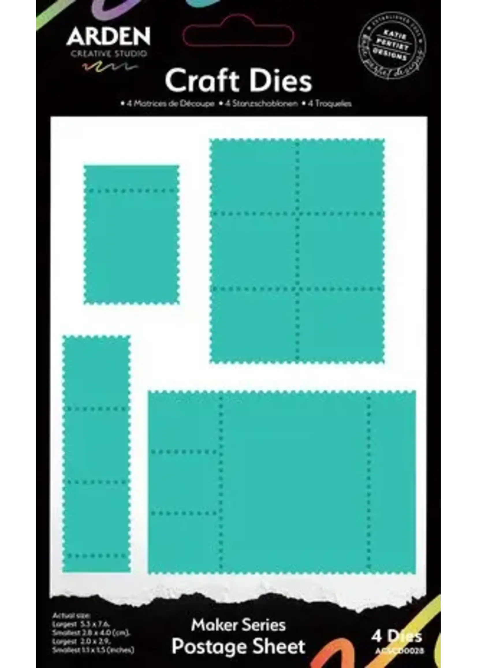 Maker Series Postage Sheet Craft Die Set (ACSCD0028)
