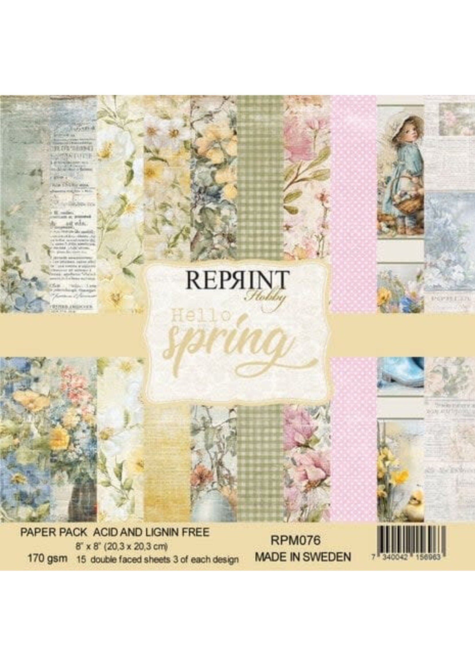 Hello Spring 8x8 Inch Paper Pack (RPM076)