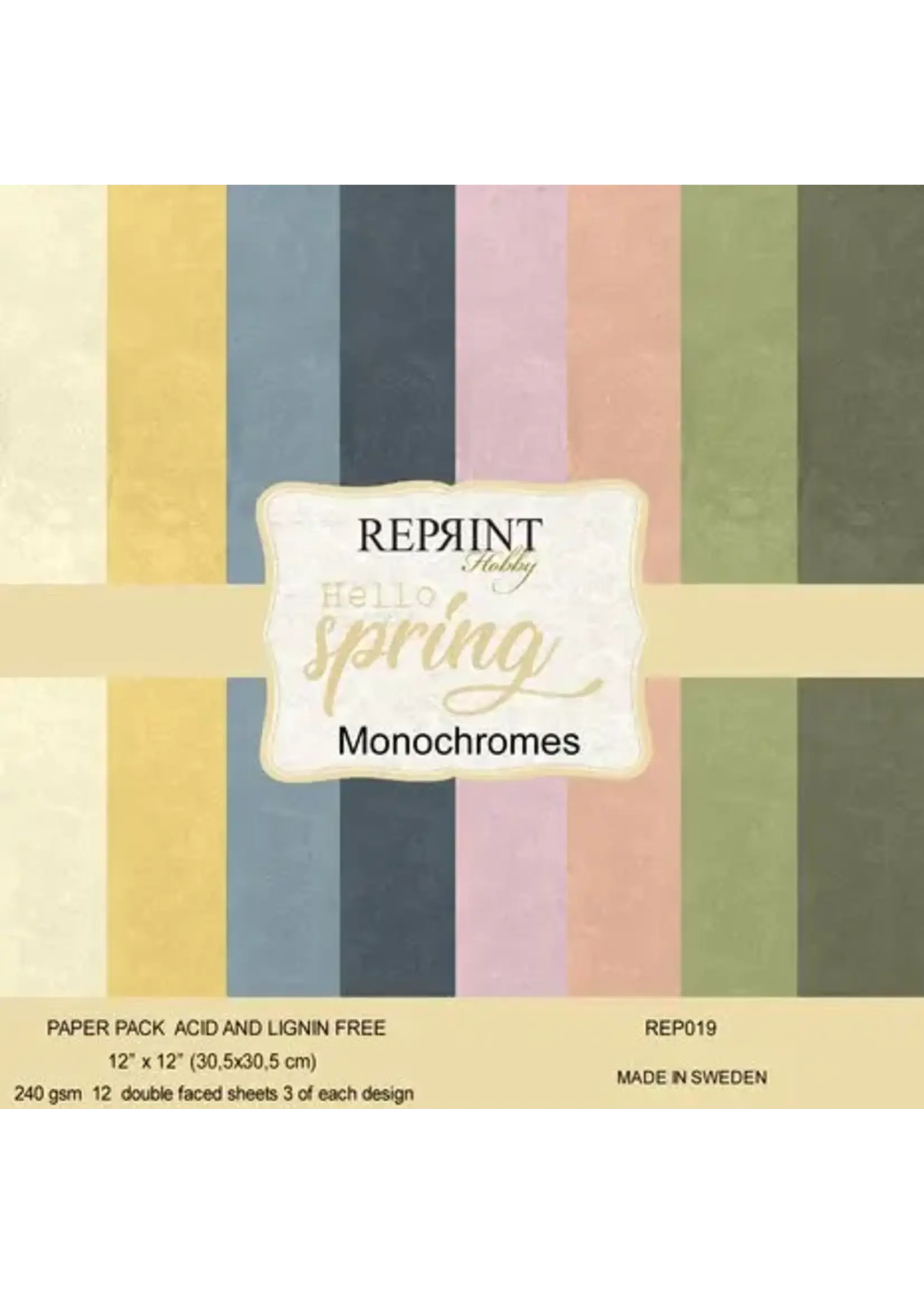 Hello Spring 12x12 Inch Cardstock (REP019)