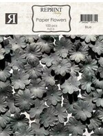 Paper Flowers Blue (100pcs) (FL013)