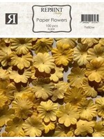Paper Flowers Yellow (100pcs) (FL009)