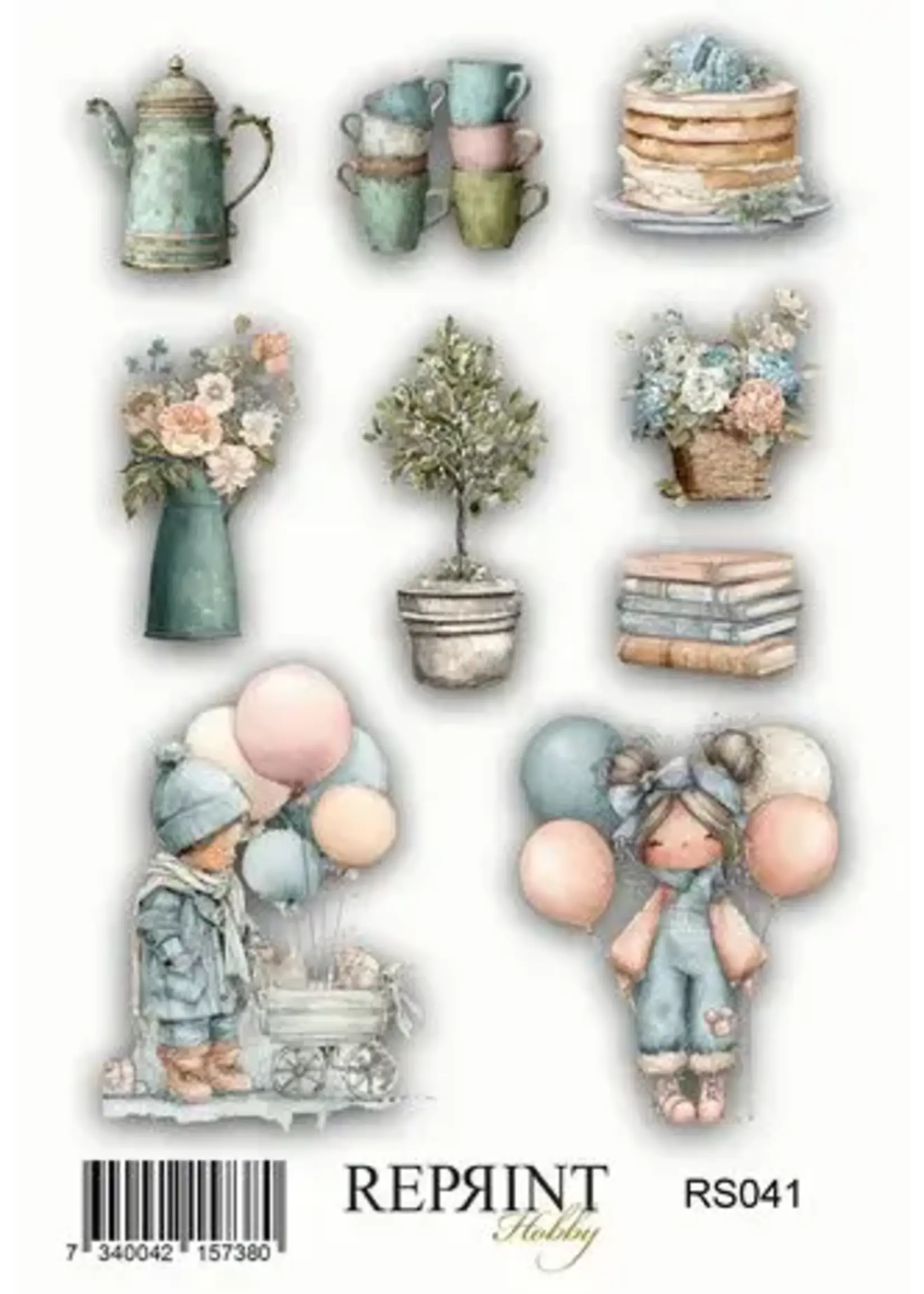 Quiet Moments 10x16cm Stickers (RS041)