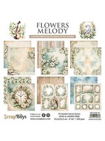 Flowers Melody 6x6 Inch Paper Pad (SB-FLME-09)