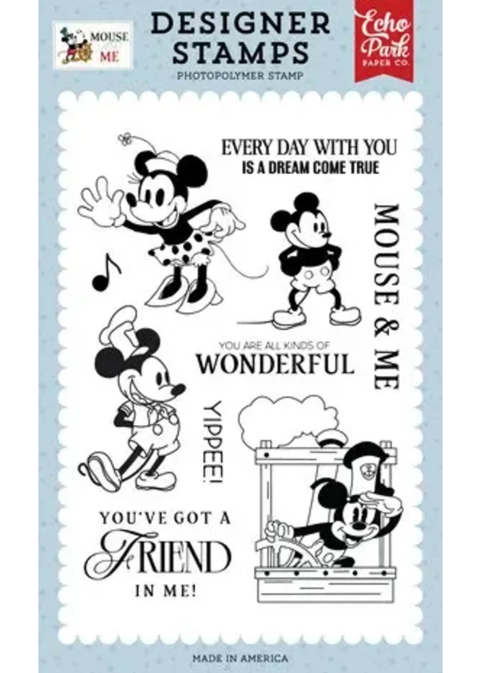 Mouse And Me Designer Stamps Vintage Mouse Sweetheart (MAM487046)