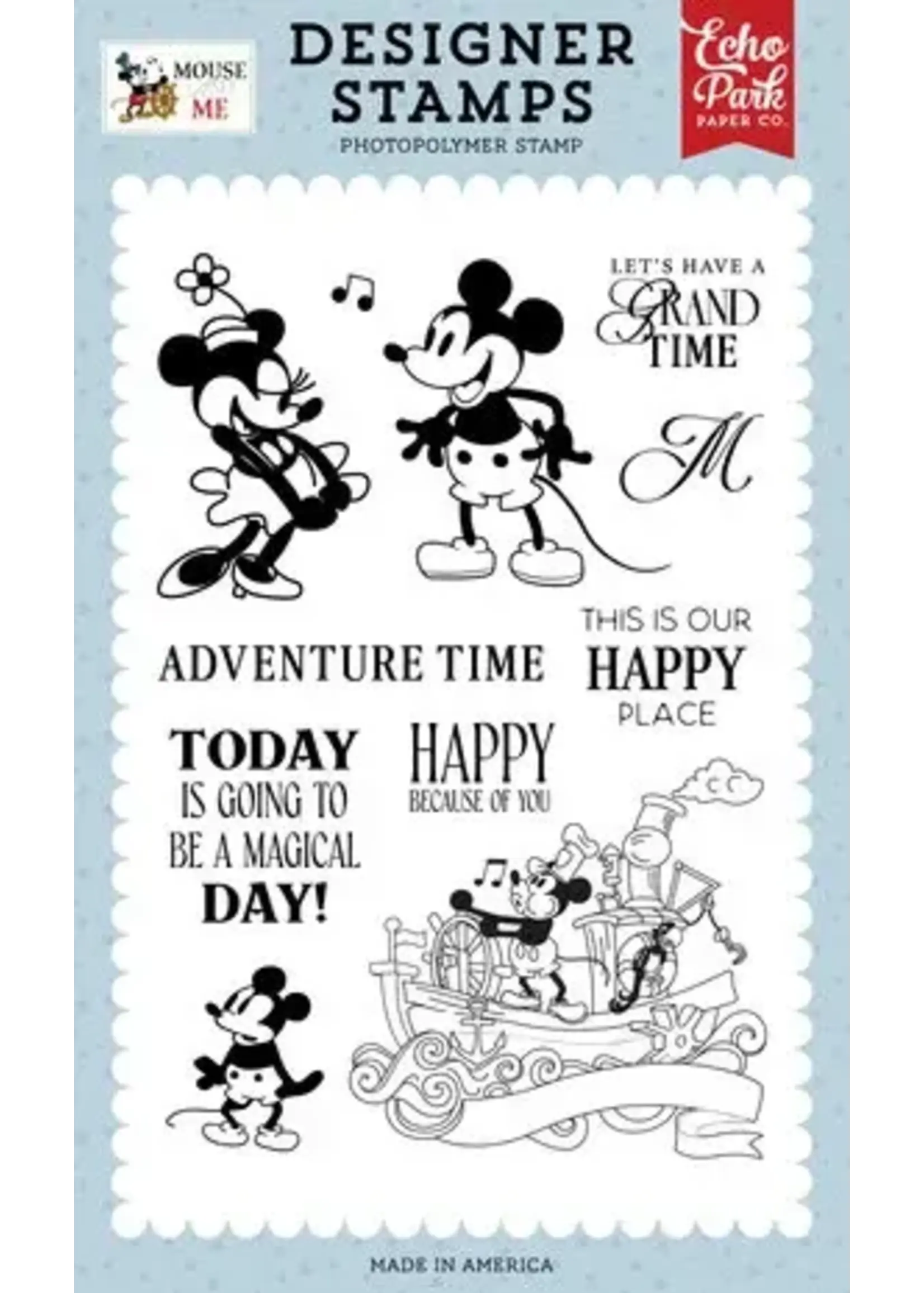 Mouse And Me Designer Stamps Retro Mouse Pal (MAM487045)