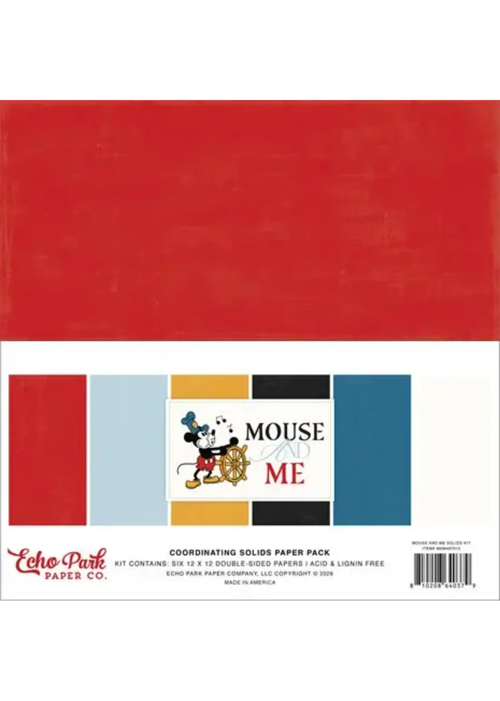 Mouse And Me 12x12 Inch Coordination Solids Paper Pack (MAM487015)