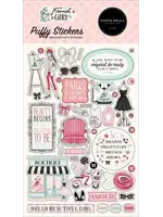 French Girl Puffy Stickers (CBFG490066)