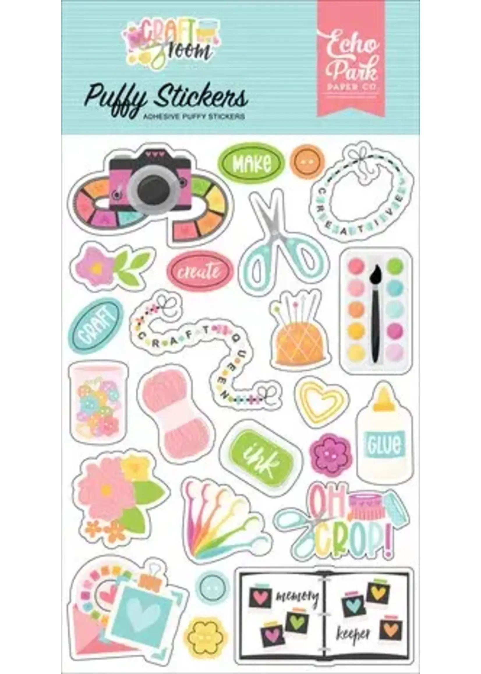 Craft Room Puffy Stickers (CRM492066)