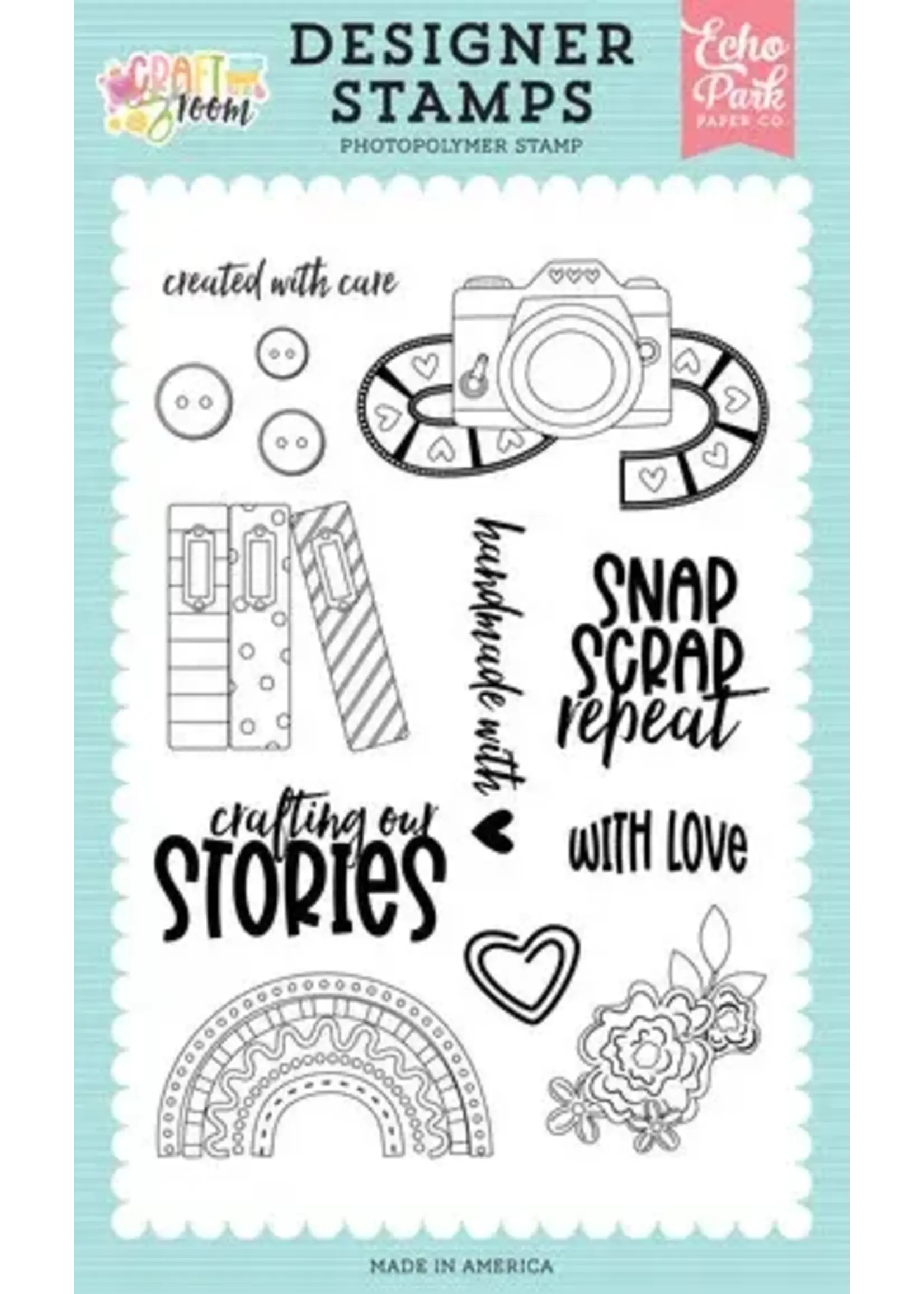 Craft Room Designer Stamps Created With Care (CRM492041)