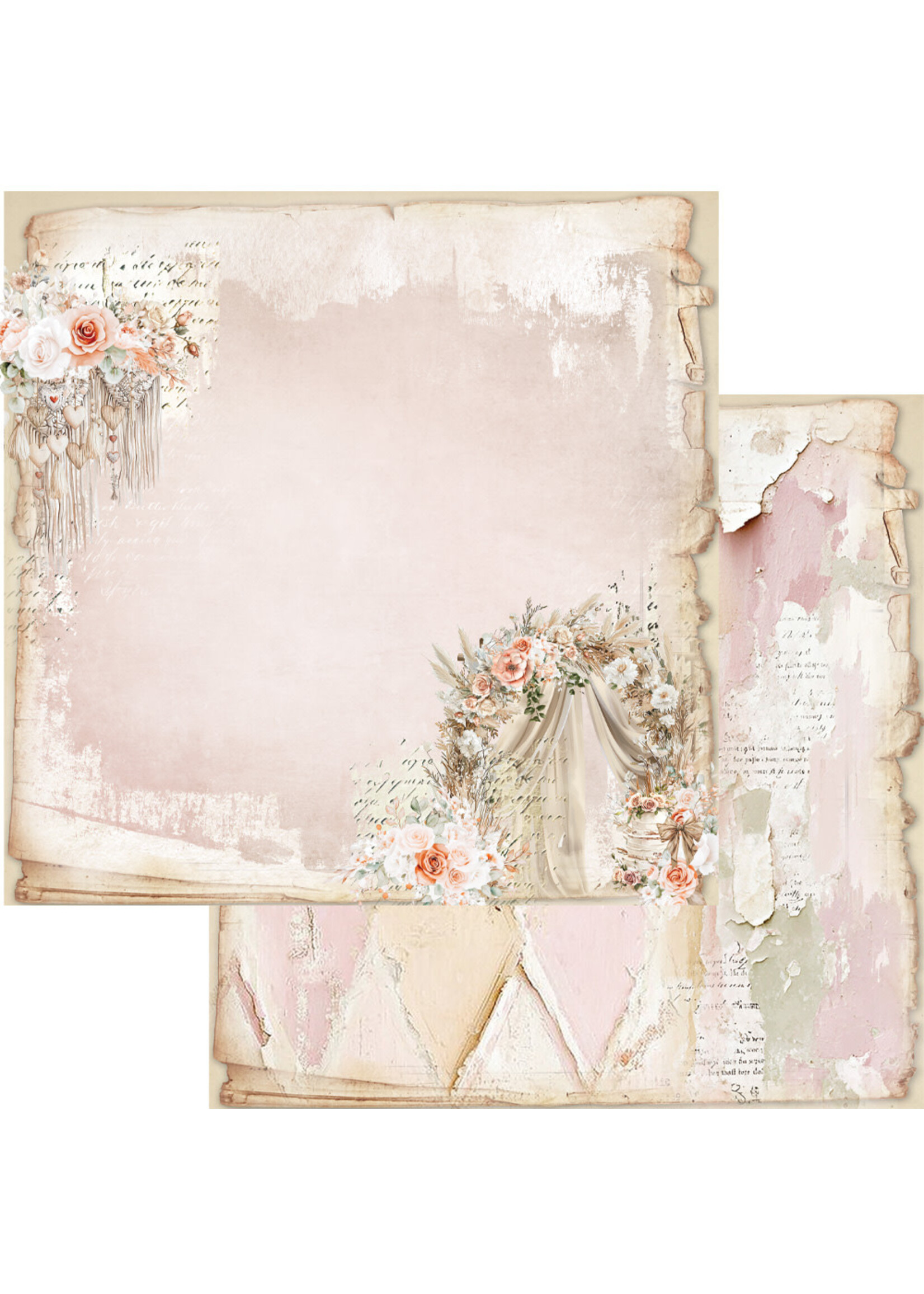Romantic Boho AA-RB-07 Zestaw papierów do scrapbookingu 12x12
