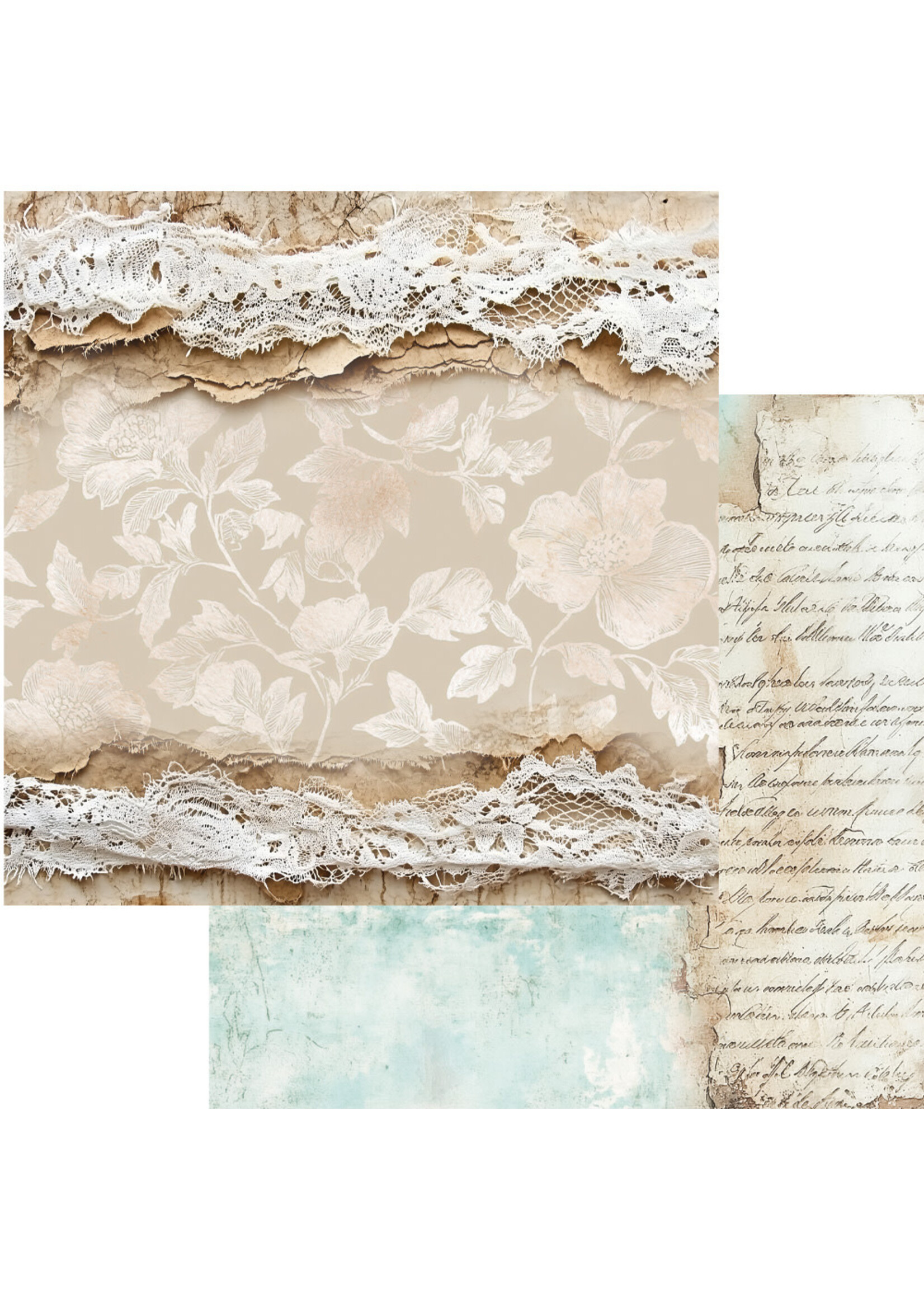 Romantic Boho AA-RB-07 Zestaw papierów do scrapbookingu 12x12