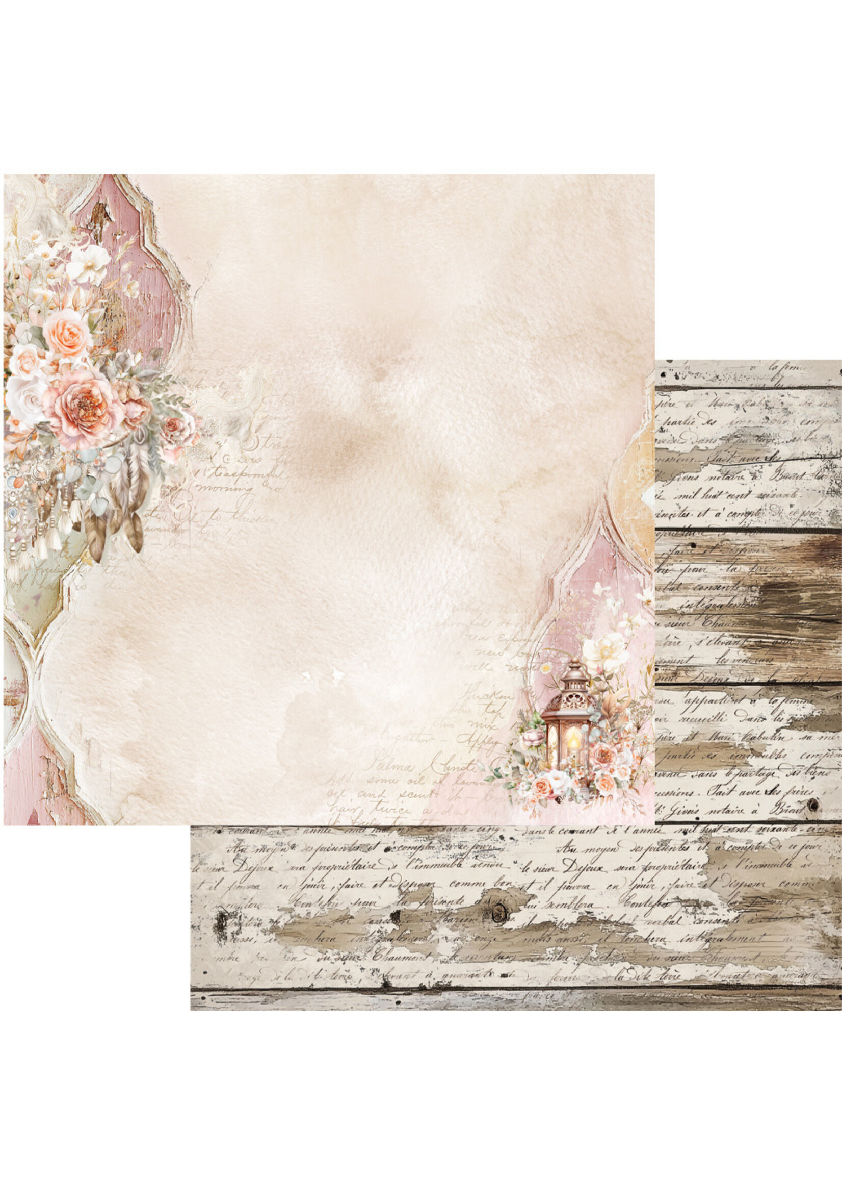 Romantic Boho AA-RB-07 Zestaw papierów do scrapbookingu 12x12