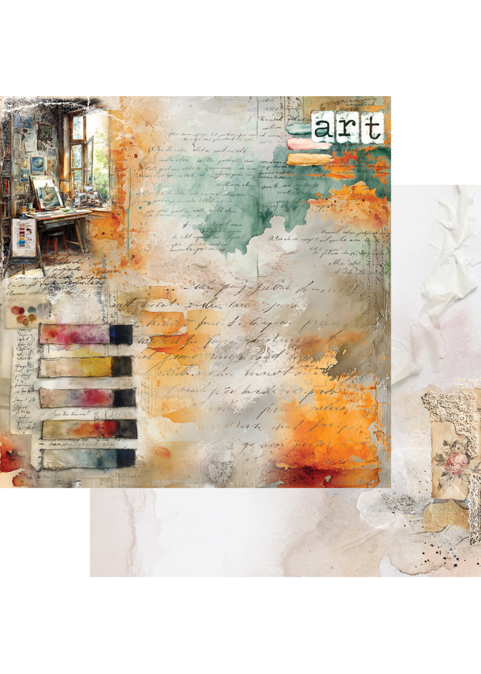 Art AA-ART-07 Zestaw papierów do scrapbookingu 12X12