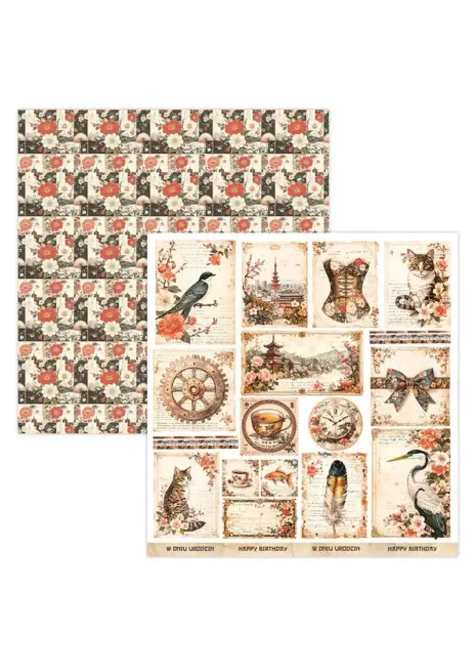 Lady in Japan 12x12 Inch Art Journal (SB-LAJA-14)