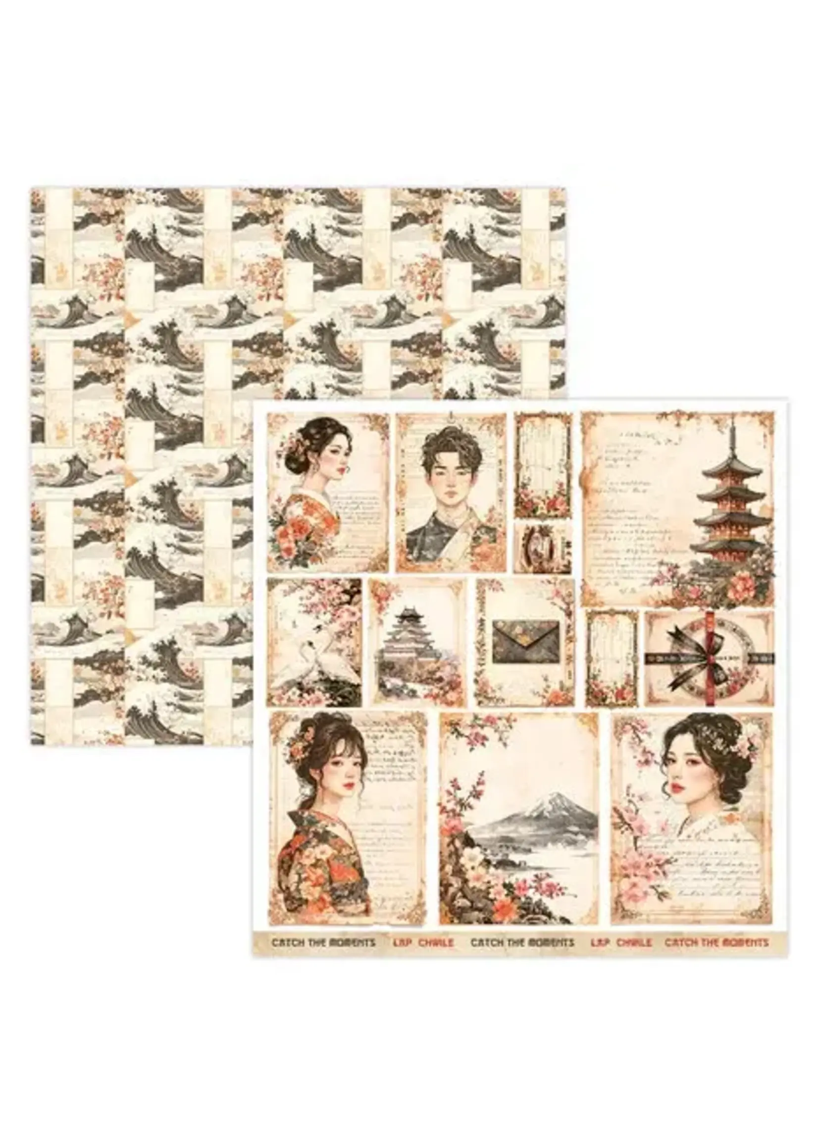 Lady in Japan 12x12 Inch Art Journal (SB-LAJA-14)