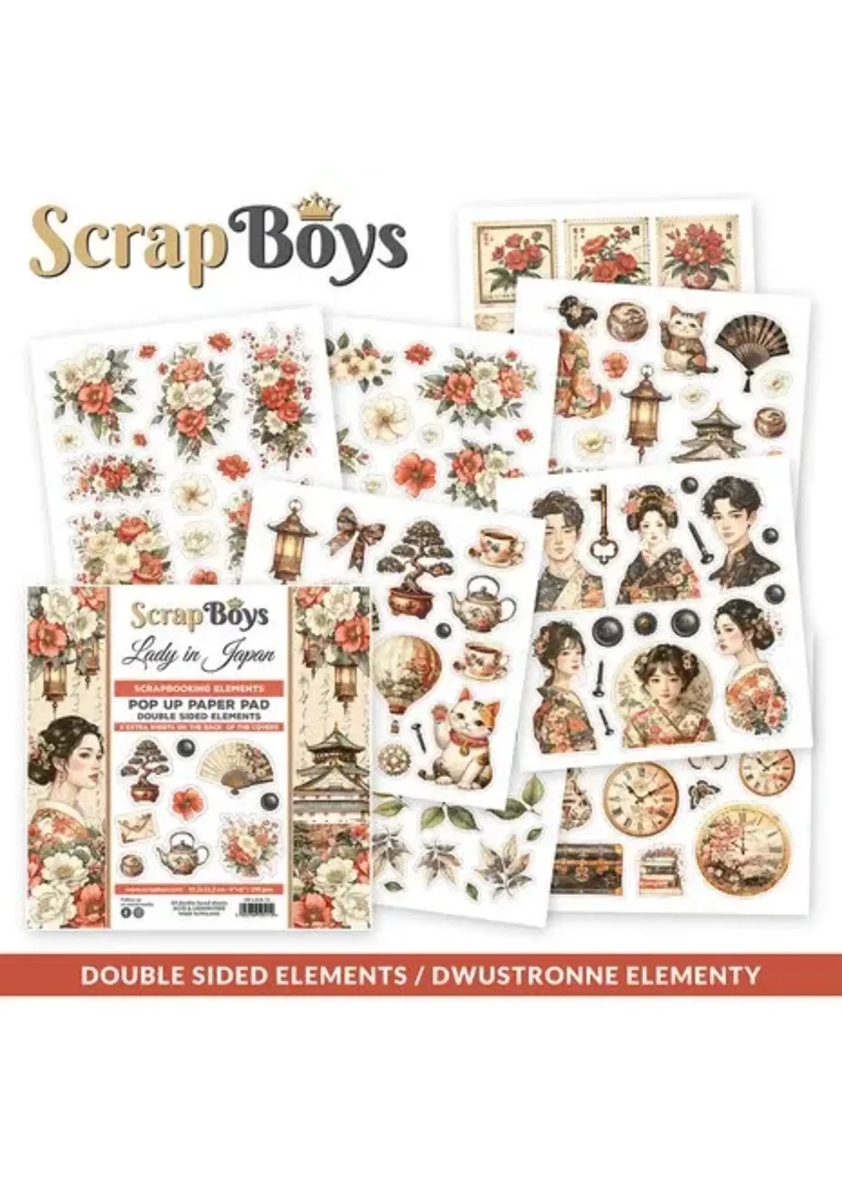 Lady in Japan 6x6 Inch Pop Up Paper Pad (SB-LAJA-11)