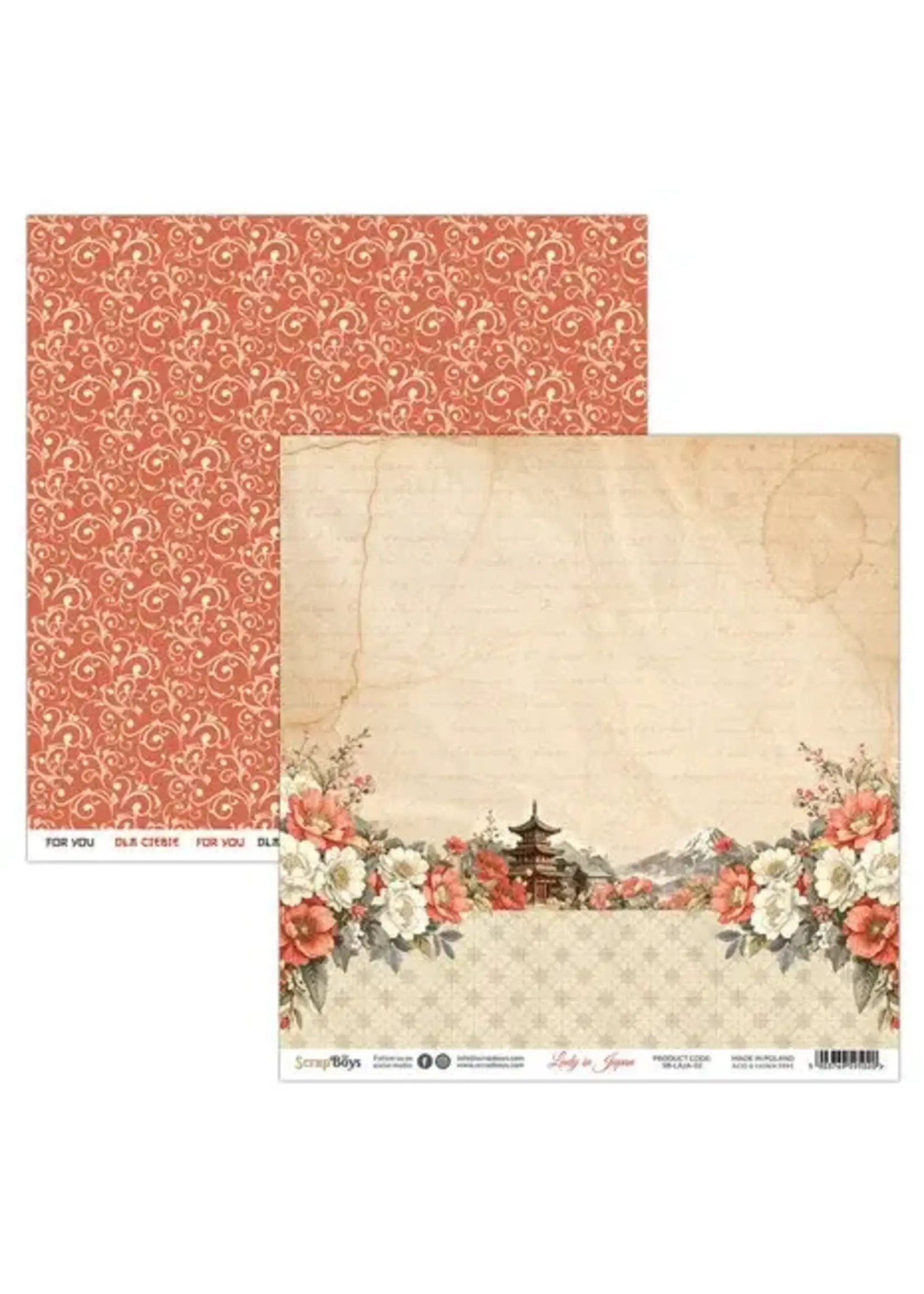 Lady in Japan 8x8 Inch Paper Pad (SB-LAJA-10)