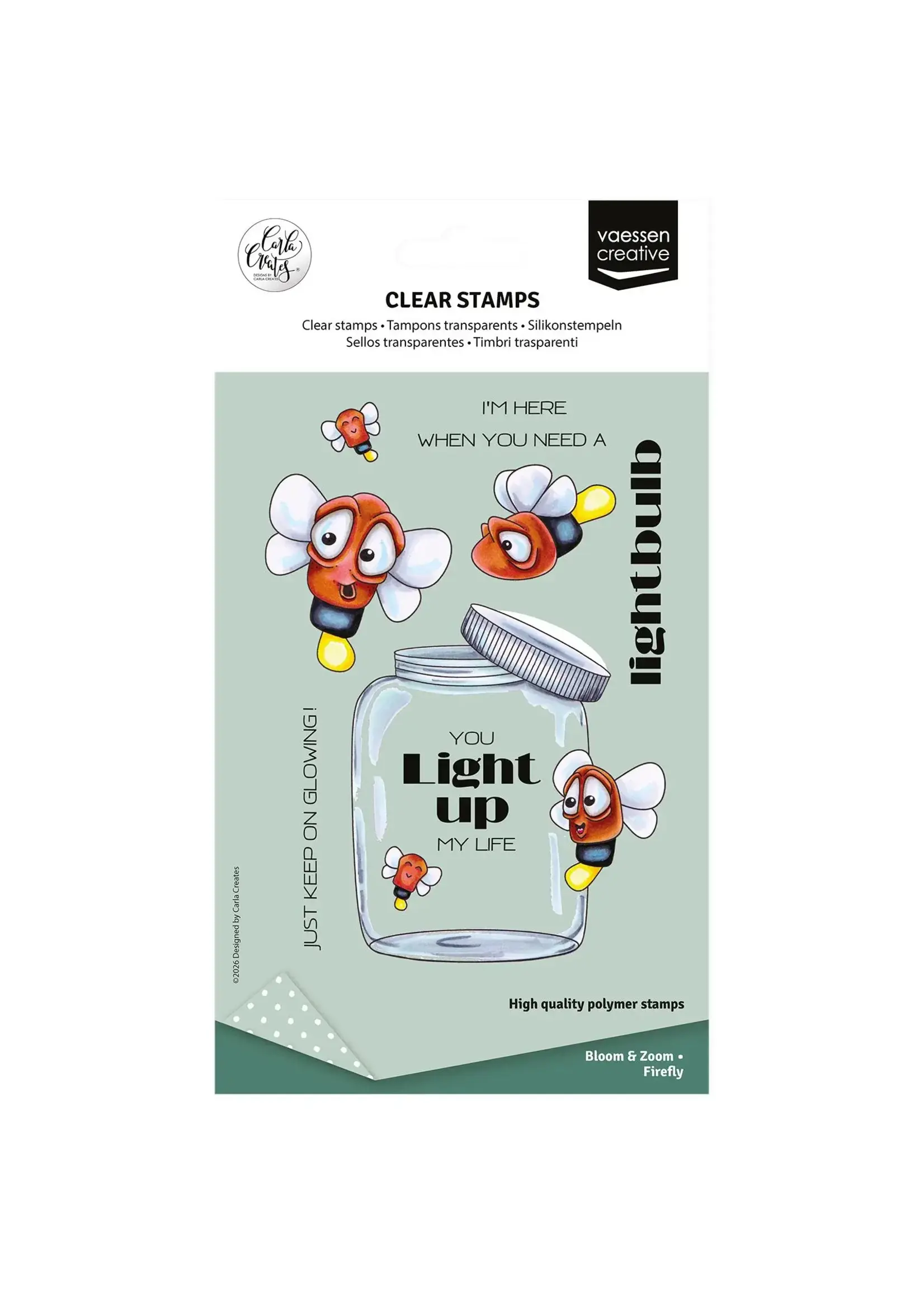 Vaessen Creative • Clear Stamps by Carla Creates Firefly 11st. Vaessen Creative CAR0306