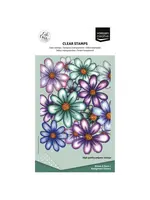 Vaessen Creative • Clear Stamp by Carla Creates Background Flowers Vaessen Creative CAR0310