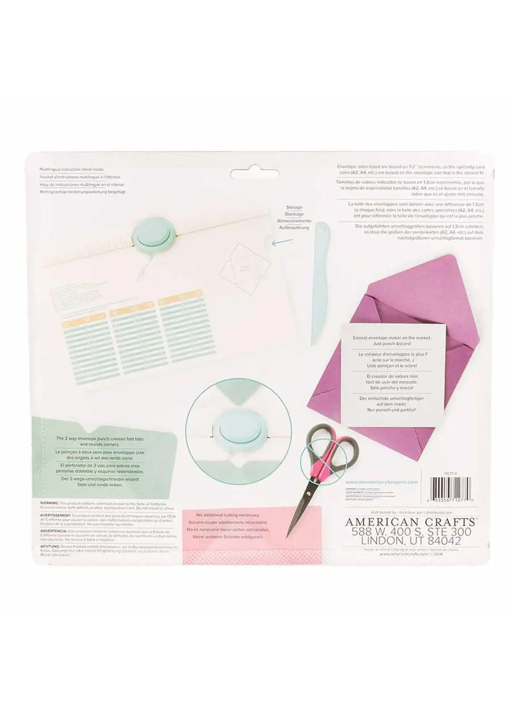 We R Makers • Envelope Punch Board We R Makers 71277-0