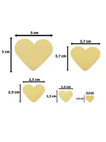 Vaessen Creative • Figuurpons Set Hartjes 5st Vaessen Creative 2137-129