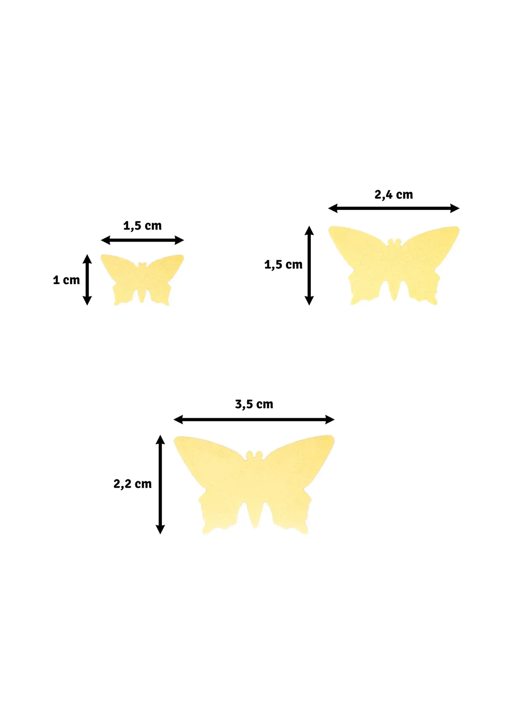 Vaessen Creative • Figuurpons Set Vlinders 3st. Vaessen Creative 2137-042