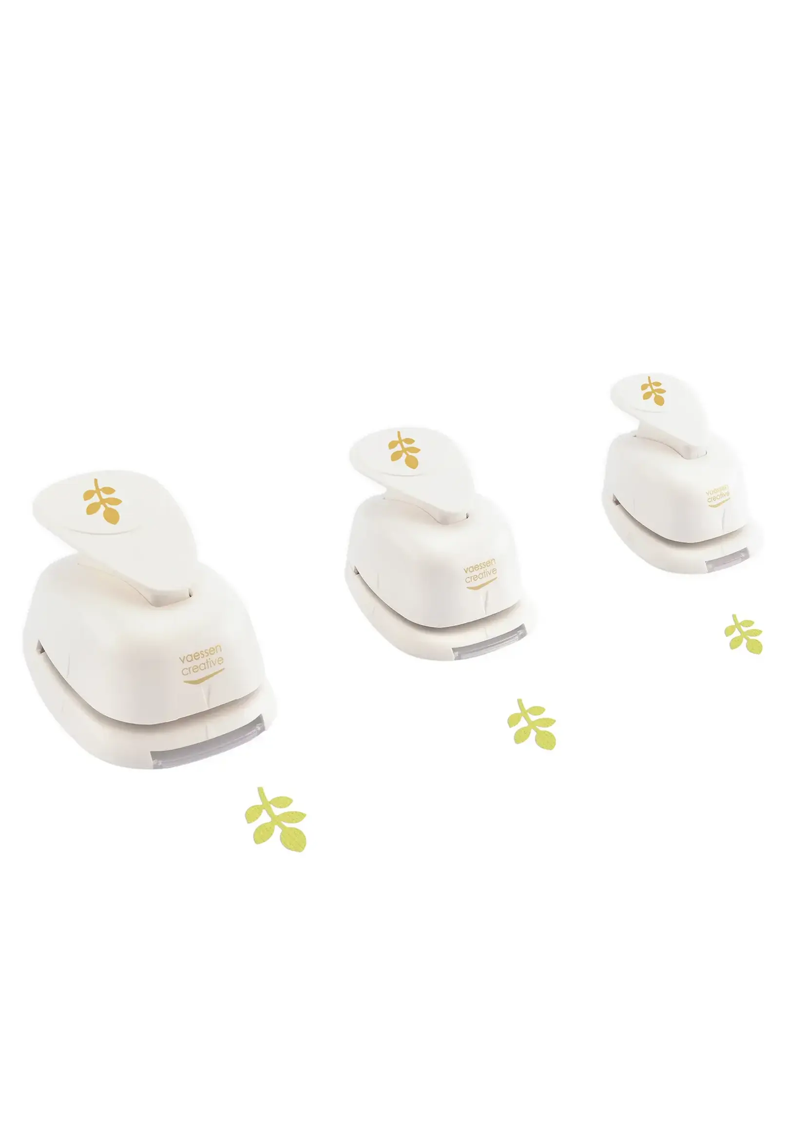 Vaessen Creative • Figuurpons Set Blaadjes 3st. Vaessen Creative 2137-023