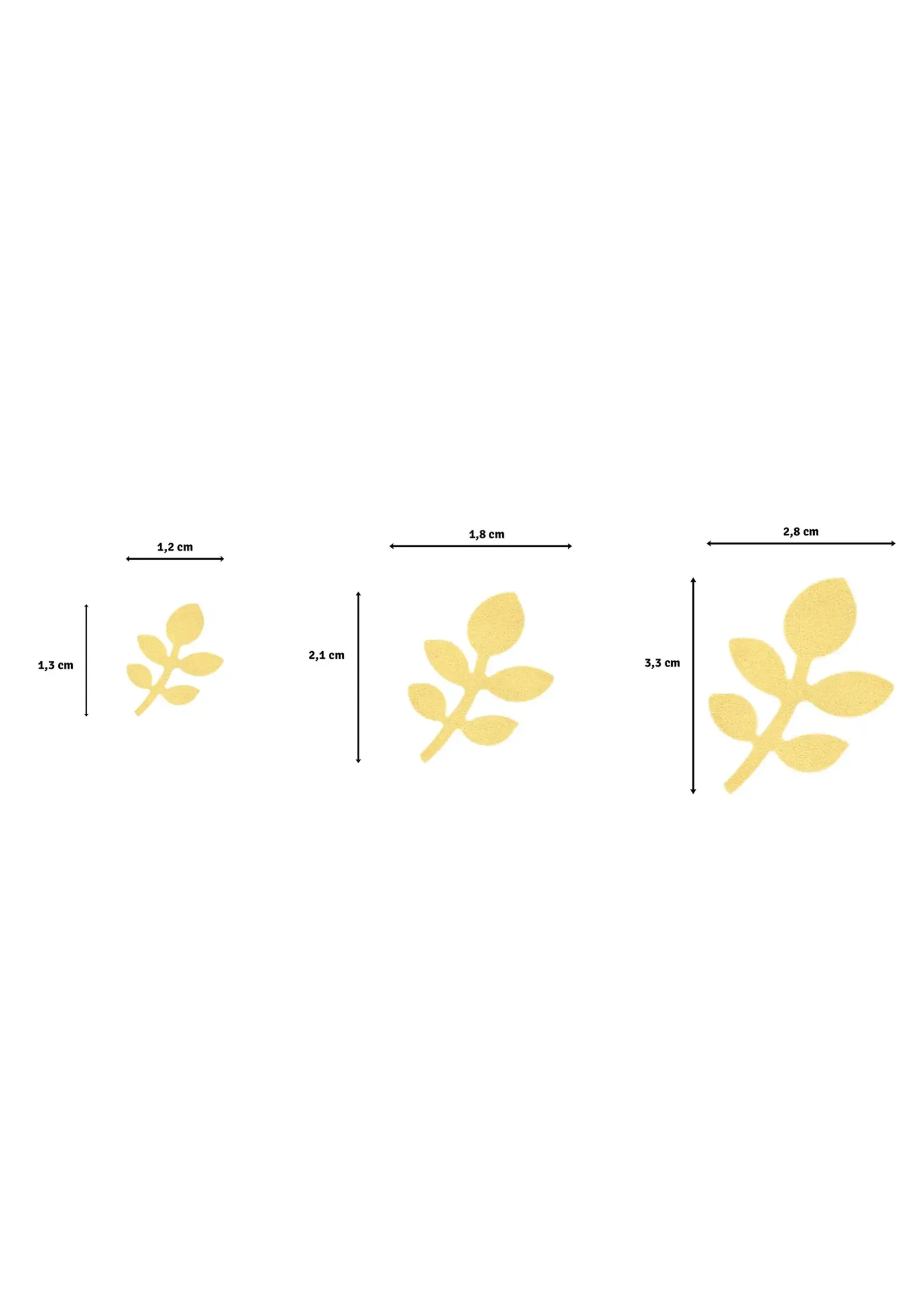 Vaessen Creative • Figuurpons Set Blaadjes 3st. Vaessen Creative 2137-023