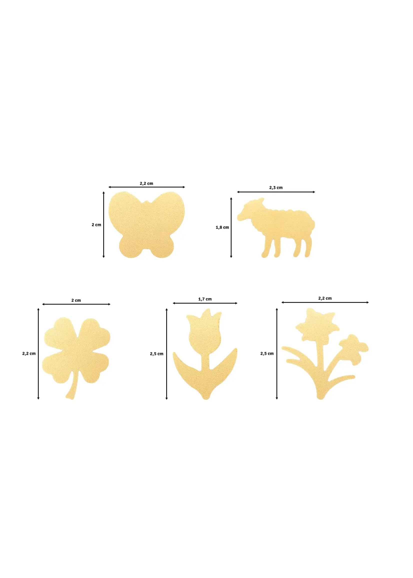 Vaessen Creative • Figuurpons Set Lente 5st. 2137-107