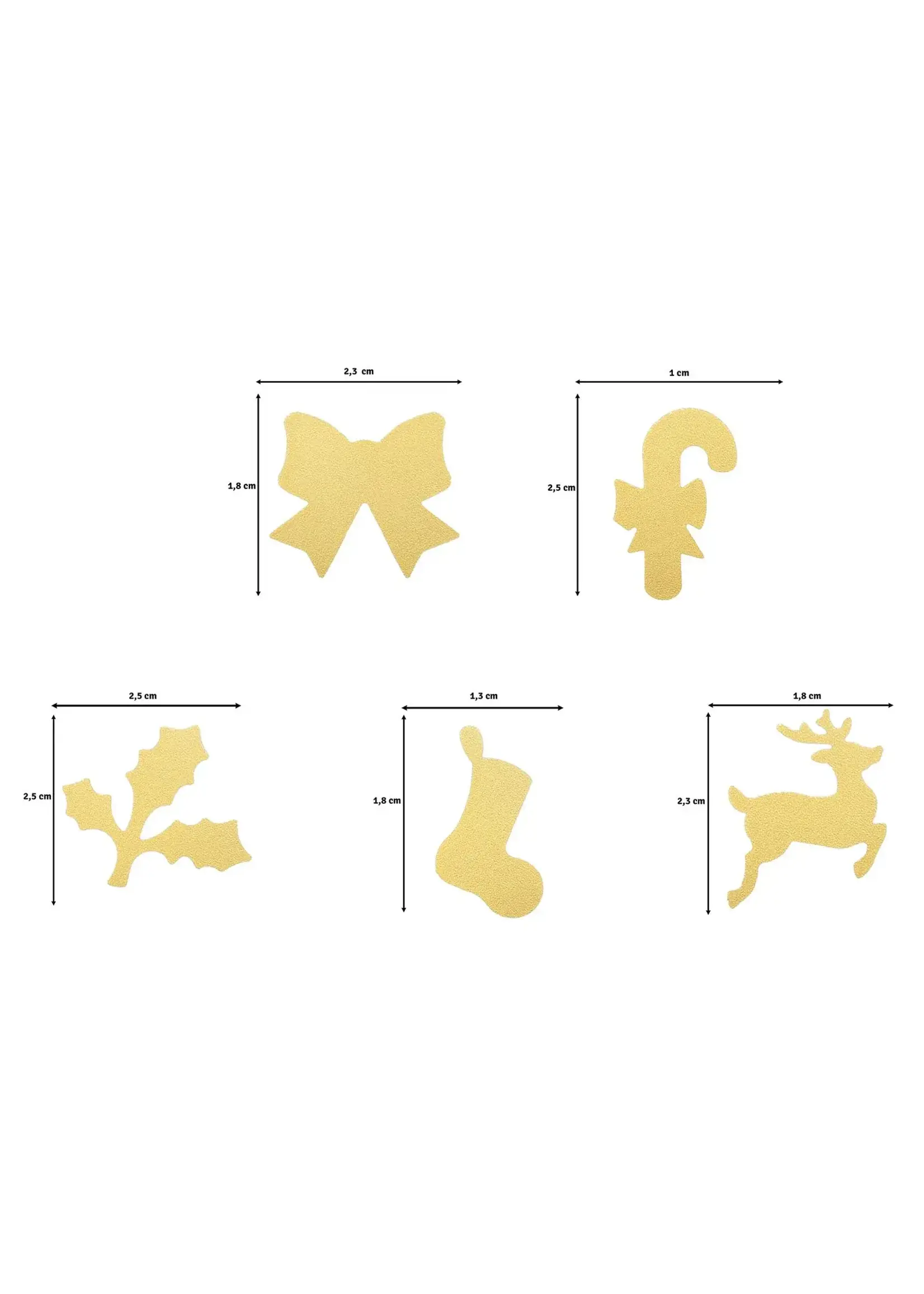 Vaessen Creative • Figuurpons Set Kerst #2 5st. 2137-121