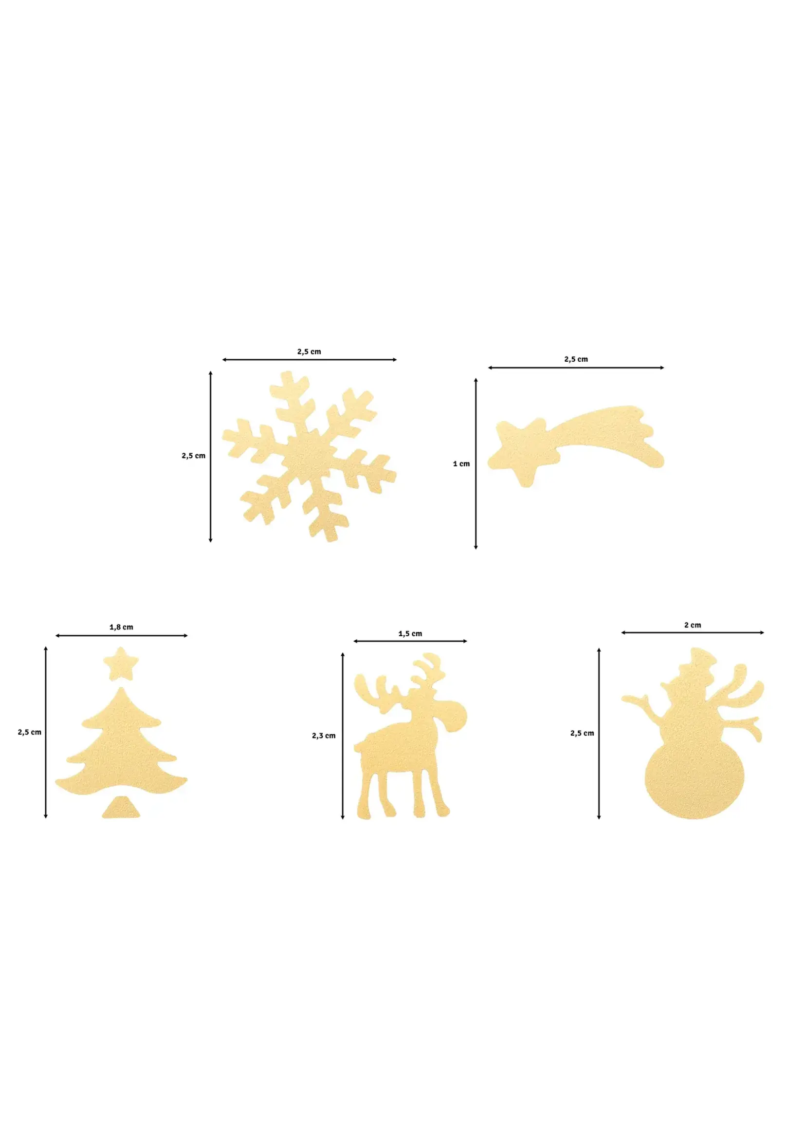 Vaessen Creative • Figuurpons Set Kerst 5st. 2137-101