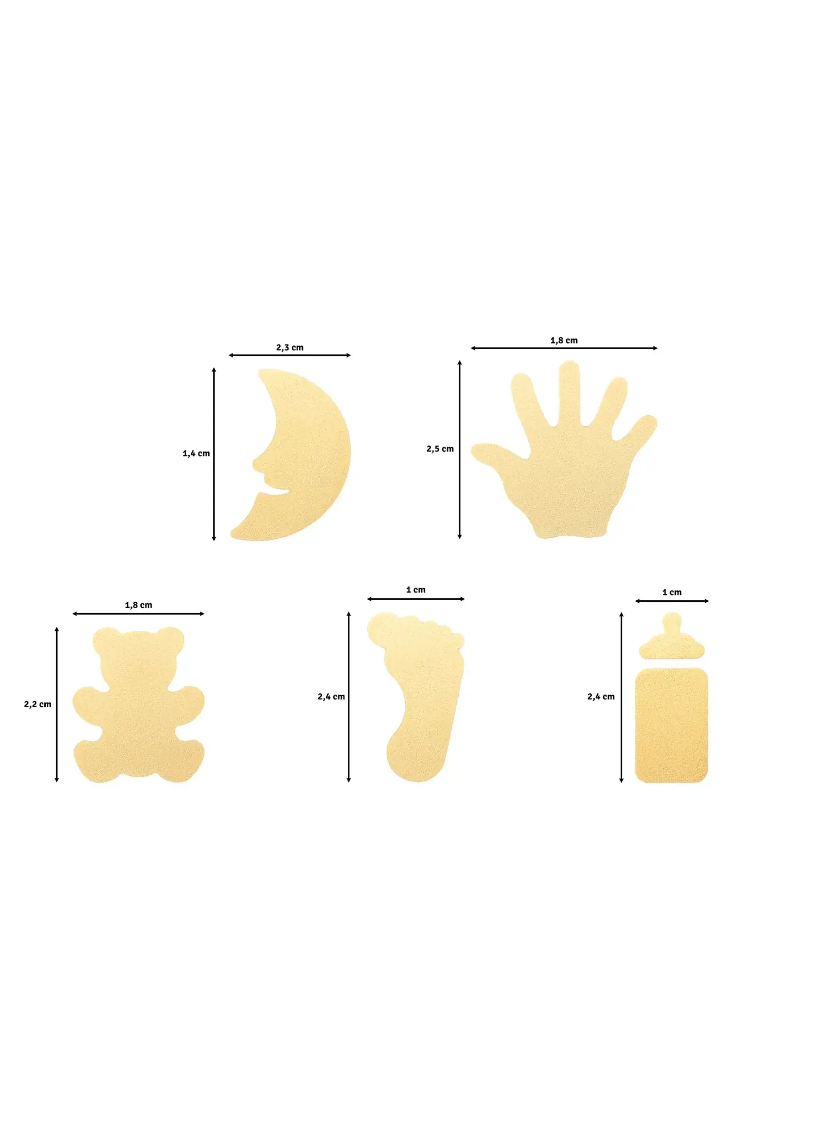 Vaessen Creative • Figuurpons Set Baby 5st. 2137-105