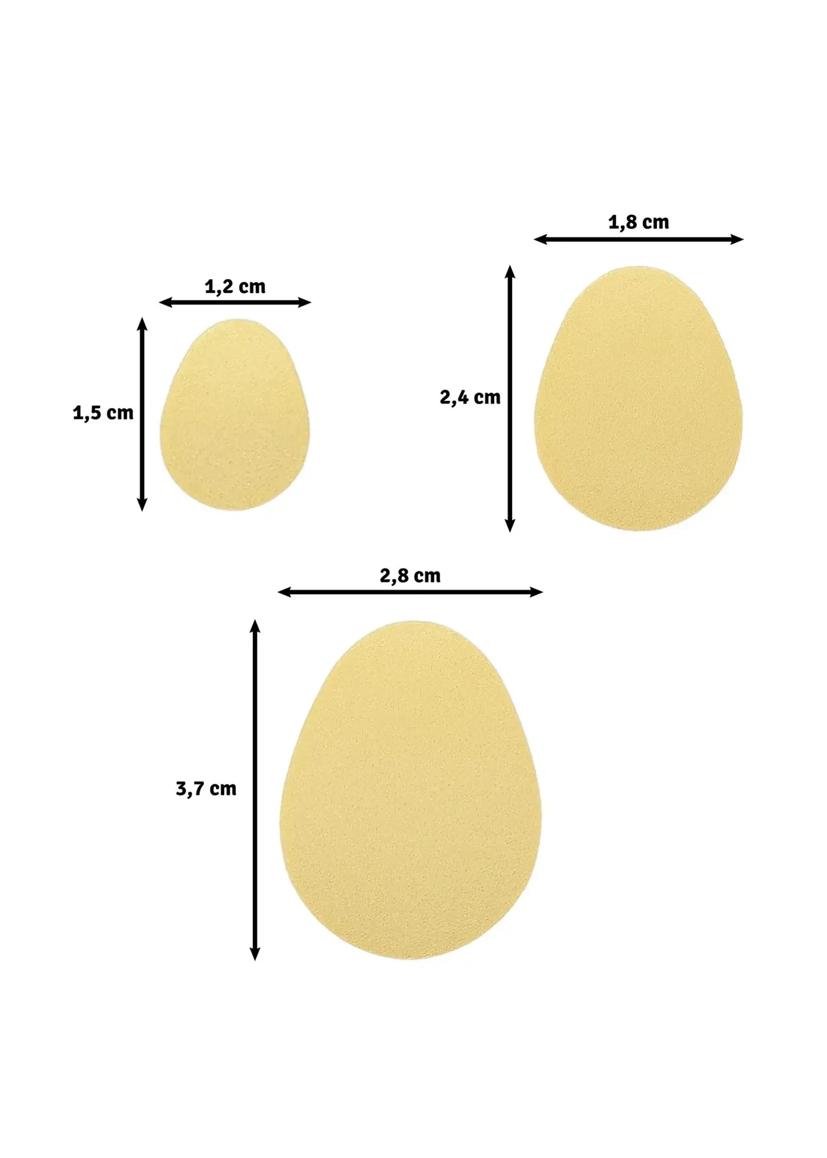 Vaessen Creative • Figuurpons Set Eieren 3st. Vaessen Creative 2137-114