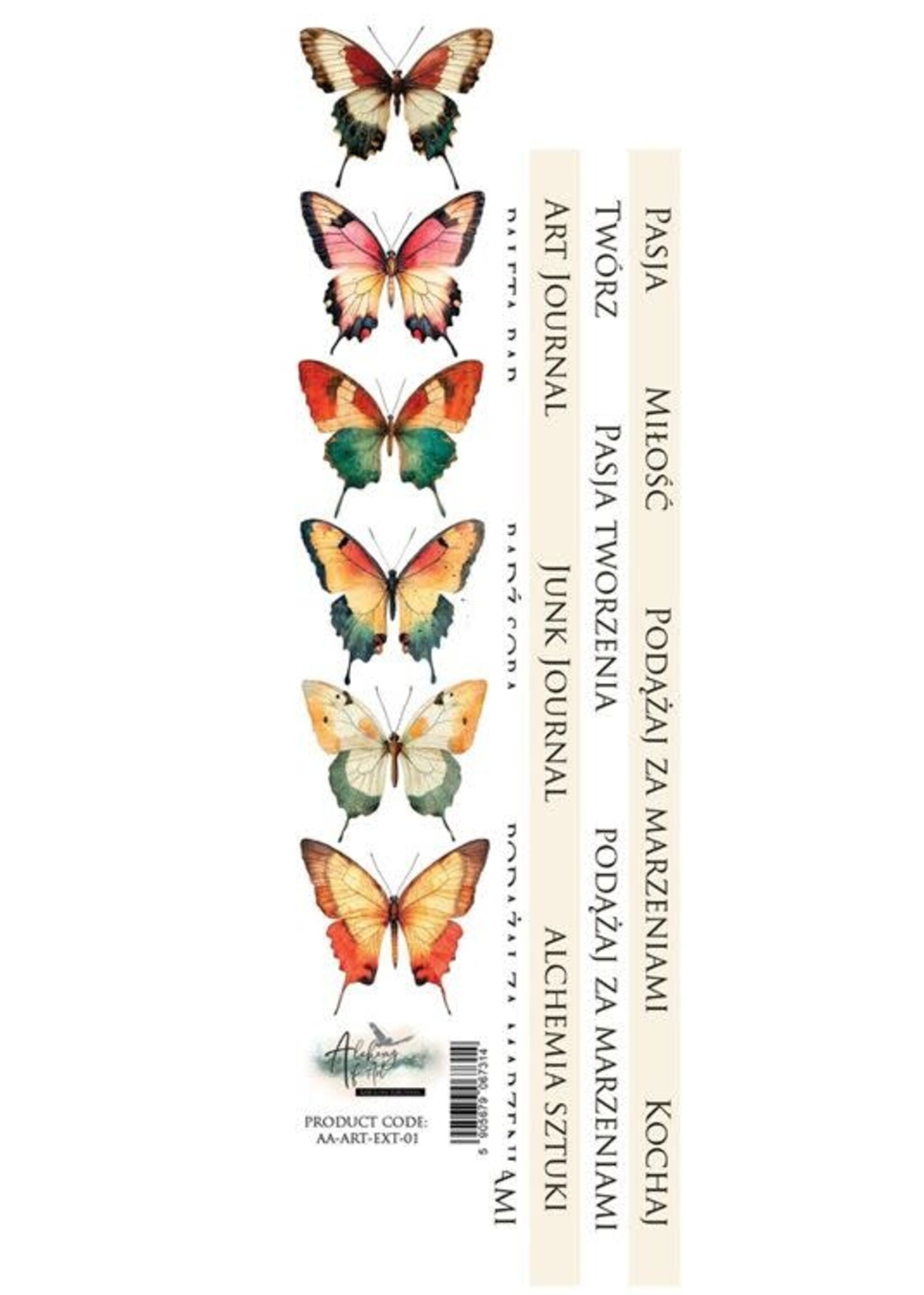 Alchemy of Art - Art - Cutting Sheet 30x5cm  AA-ART-EXT-01