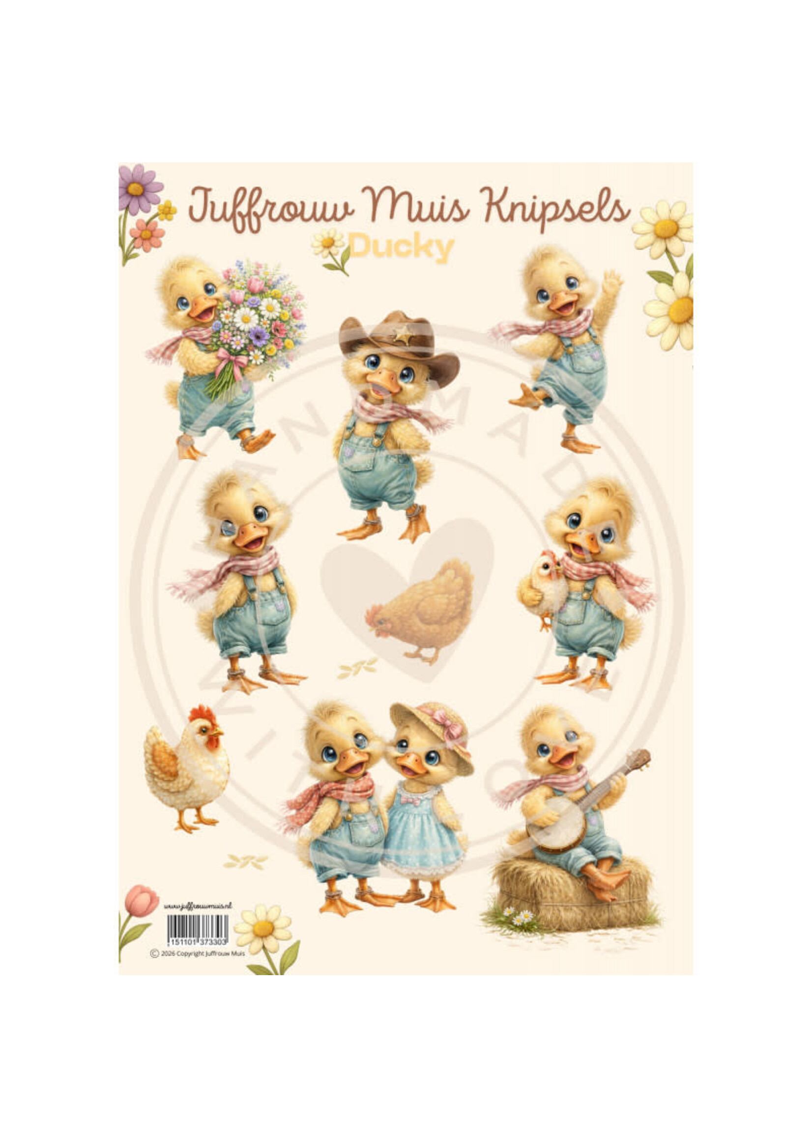 Juffrouw Muis Knipsel - Ducky