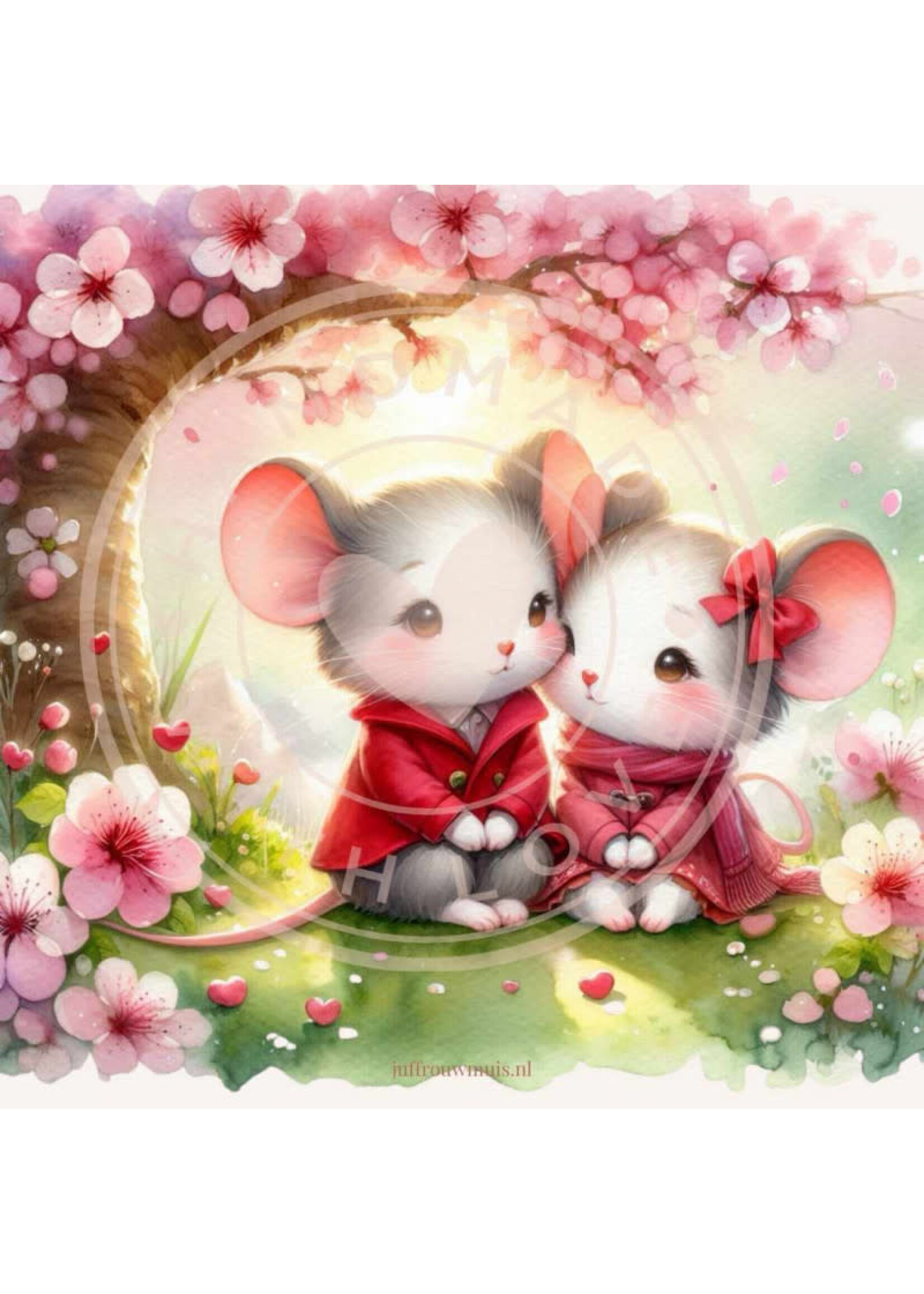 Juffrouw Muis Journal Cards - 8 stuks assorti formaat 9,8 x 9,8