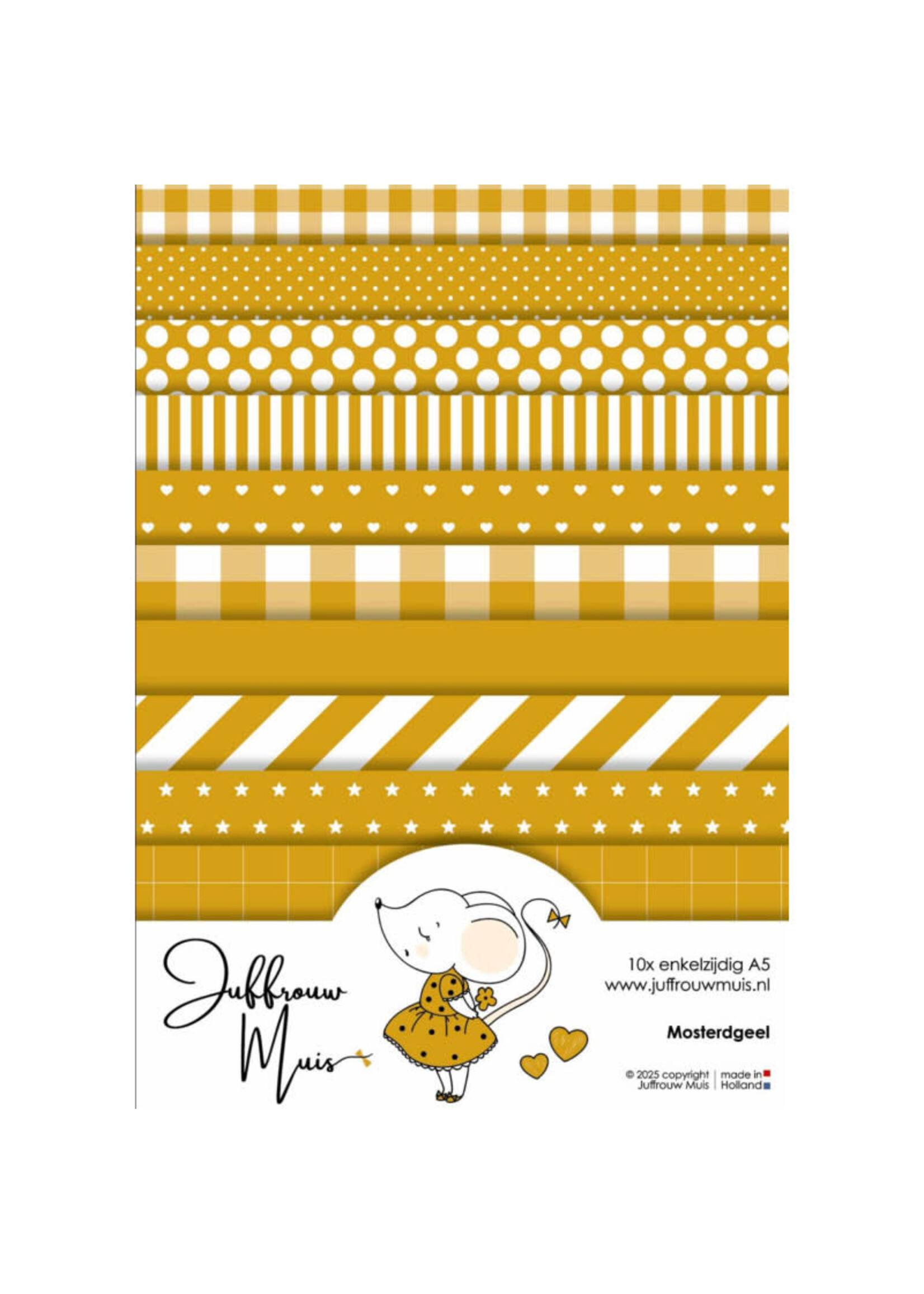 Tiny Cardstock - A5 - Mosterdgeel - Silk Edition